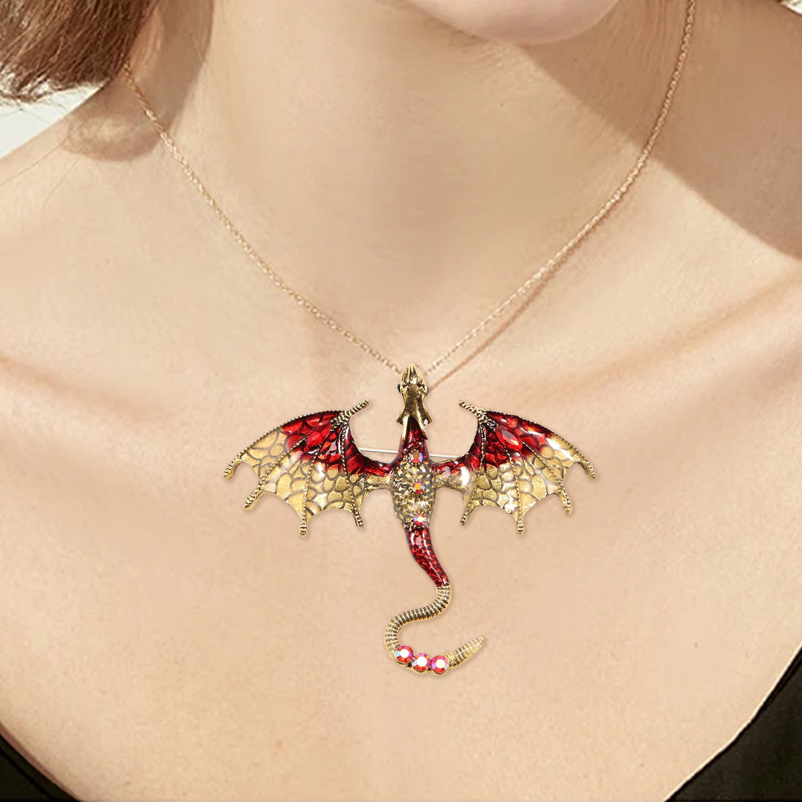 10Pcs Dragon Charms 3D Multicolor Metal Flying Dragon Pendant Set with Enamel Wings for Necklaces Jewelry Making - Image 2