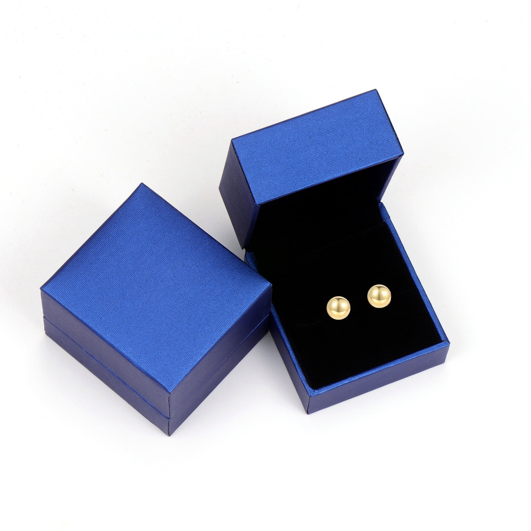 18K Gold Plated Sterling Silver Ball Stud Earrings, 5mm, Hypoallergenic Jewelry - Image 3