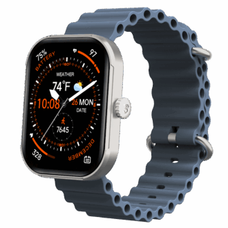 3Plus MEGA Smartwatch with 2.02" AMOLED Screen/Answer & Make Calls/Sleep Monitoring/Heart Rate/100+ Workout Modes/Quick Reply/iPhone and Android