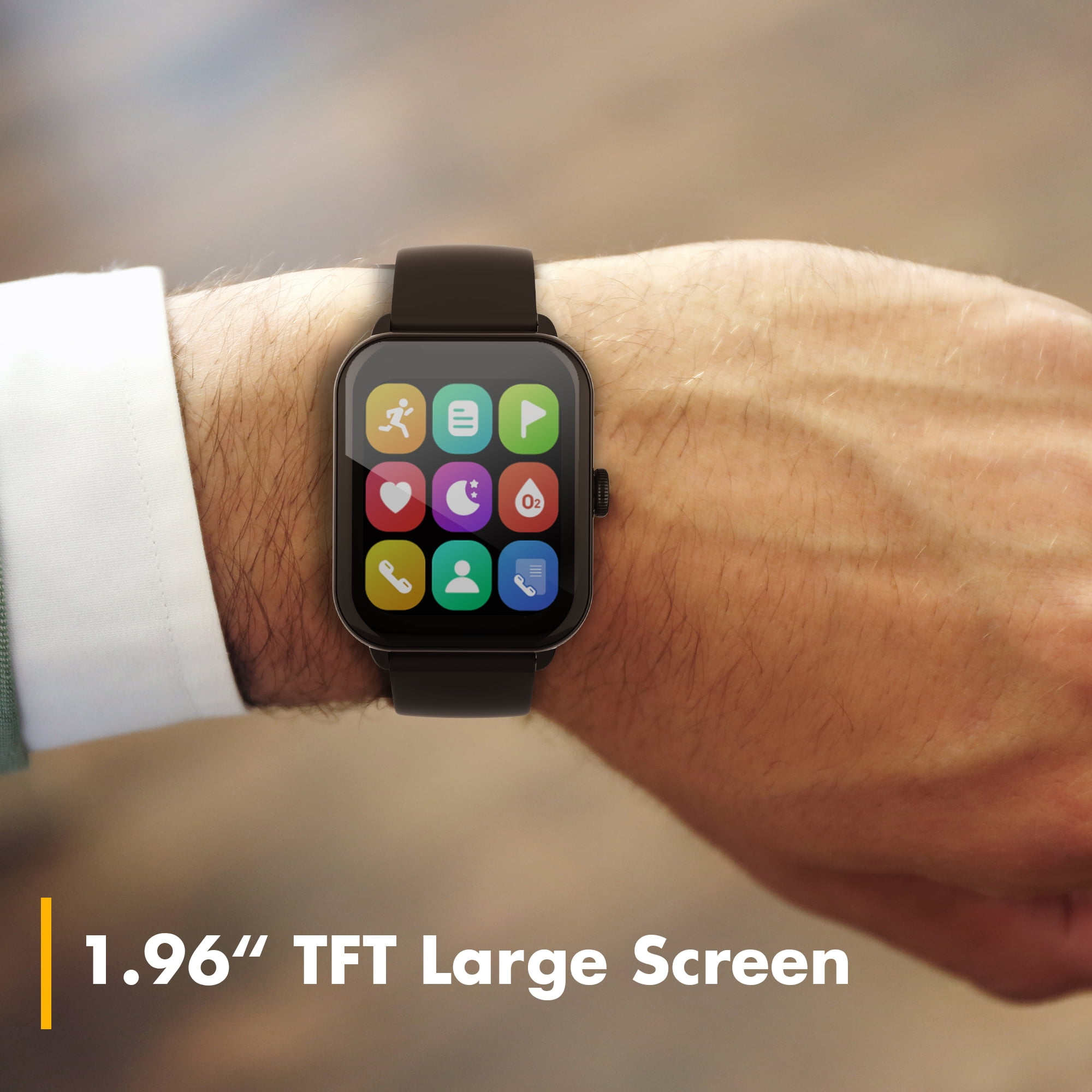 3Plus Vibe Lite BT (Bluetooth Calling) Smartwatch Black - Unisex - Image 2