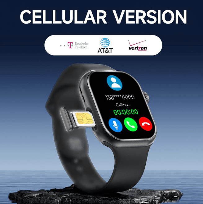 5G Smart Watch with SIM Card Slot, Side Button Design Integrated Chip Adult Smartwatch - Image 4