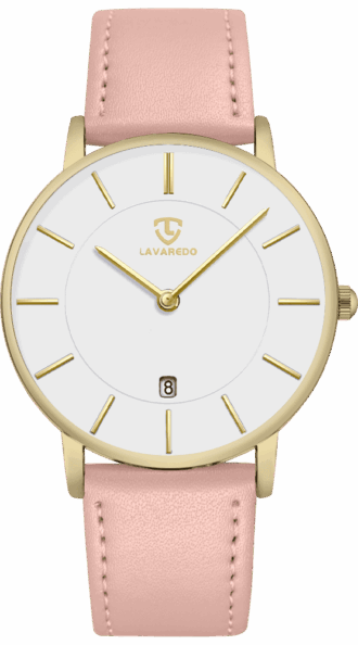 A ALPS Woman Watches Simple Watch for Woman Analog Ultra Thin Minimalist Wristwatches with Leather Strap Gifts for Women