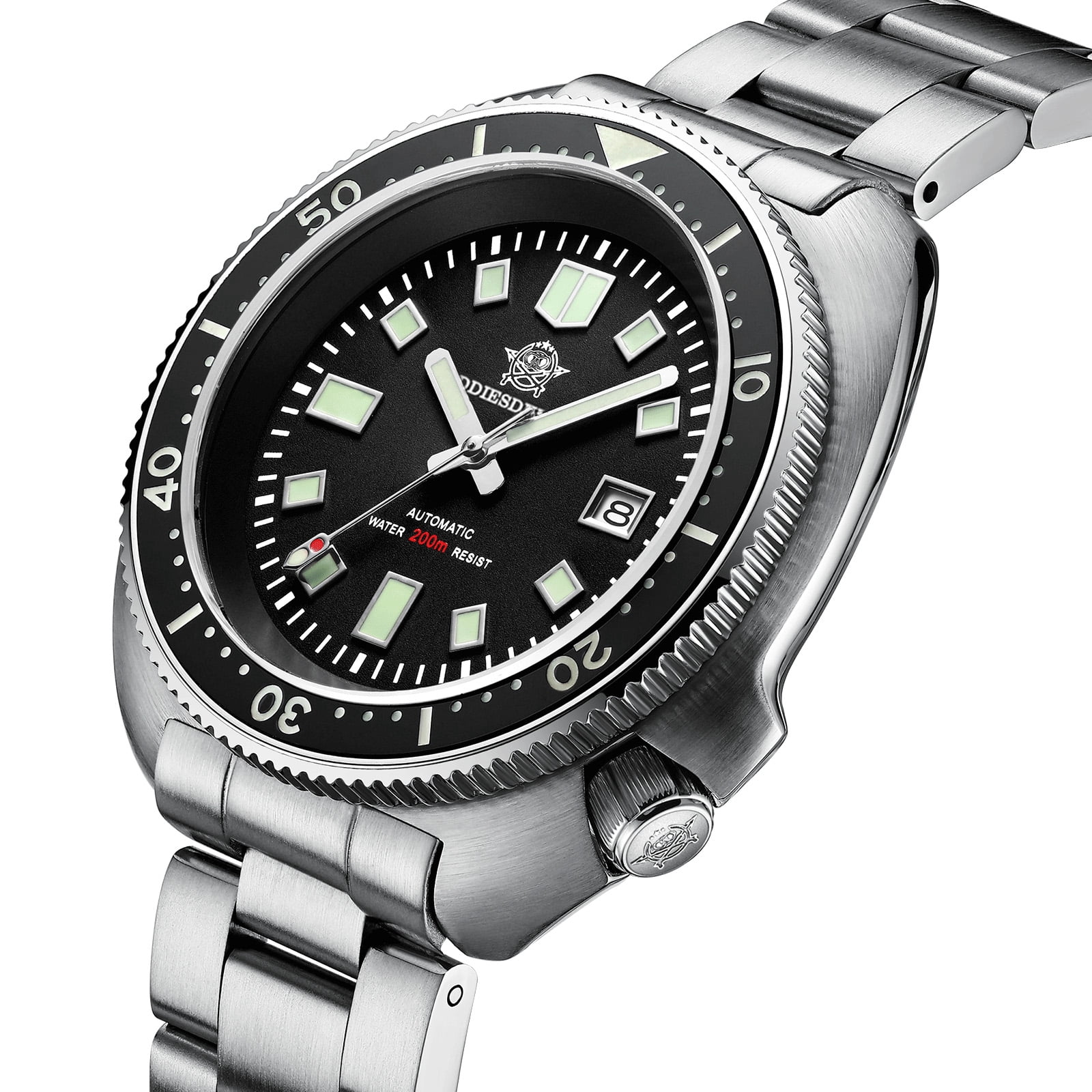 ADDIESDIVE AD2524 Men's Automatic Diver Watch – Japan 8215, Ceramic Bezel, Sapphire Glass, 200m Waterproof - Image 5