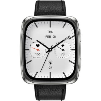 Amazfit Active 2 (Square) Smart Watch - Black Leather