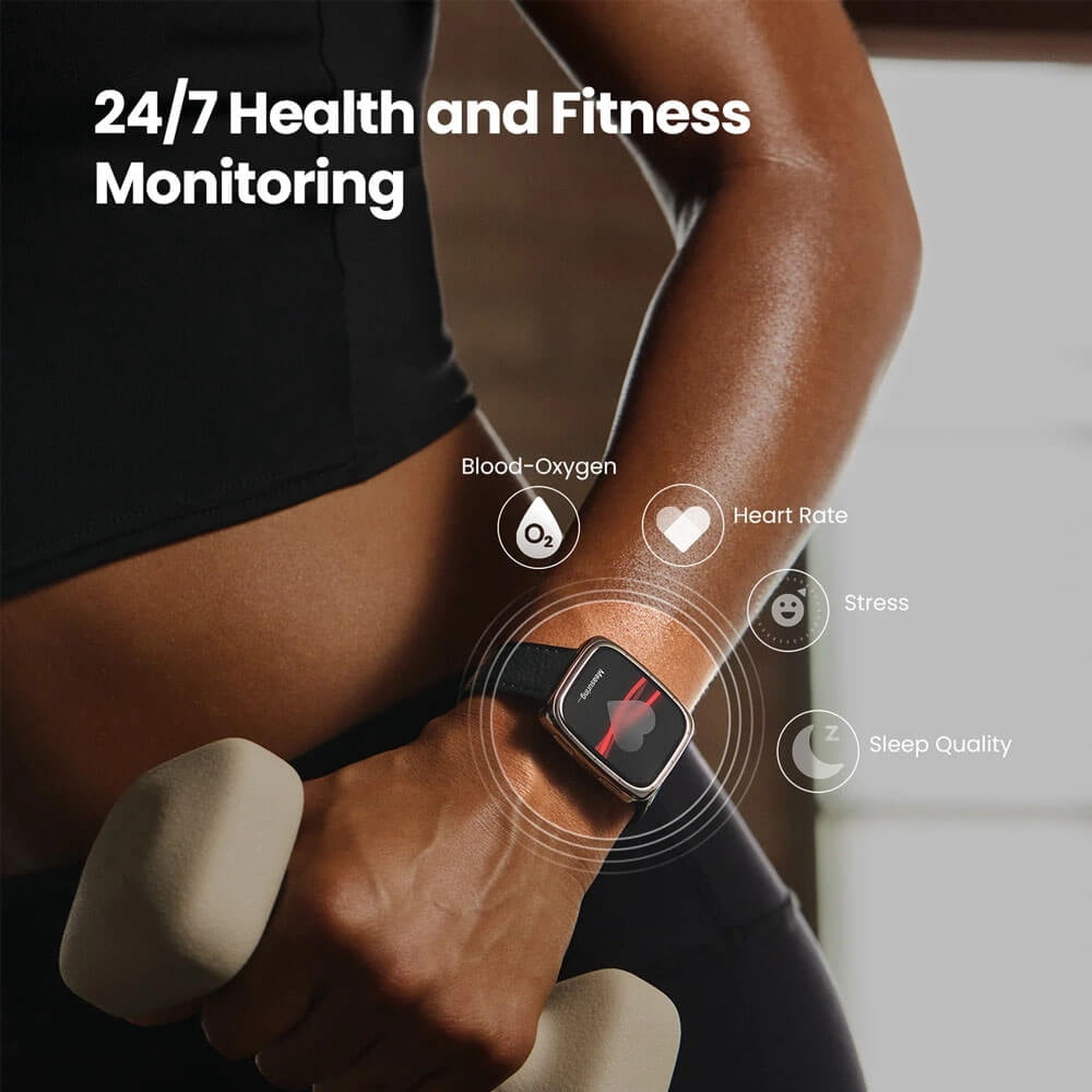 Amazfit Active 2 (Square) Smart Watch - Black Leather - Image 3