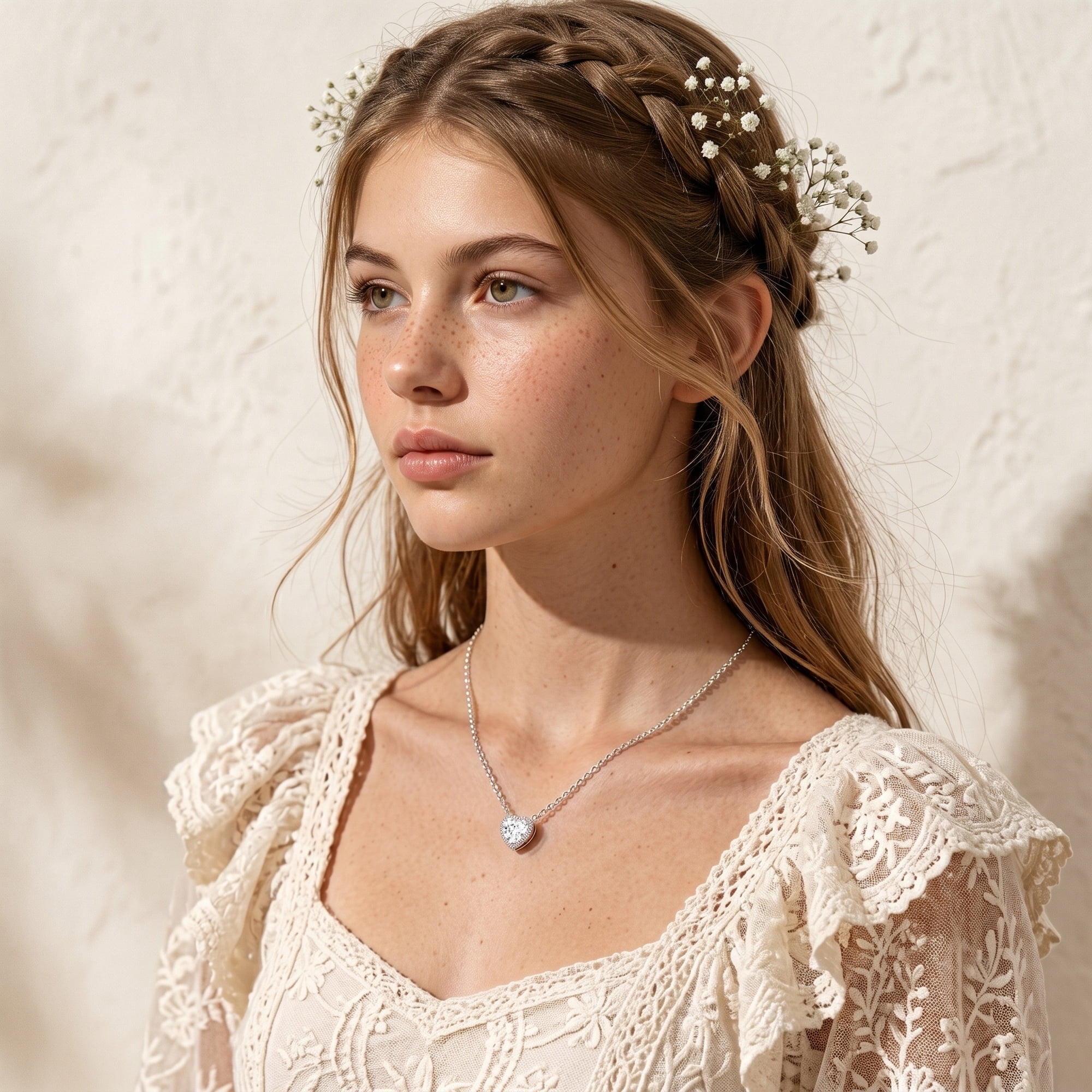 APSVO S925 Sterling Silver Plated Love Heart Necklaces for Women Teen Girls CZ April Birthstone Pendant Chain with Crystal Birthday Jewelry Gifts - Image 5