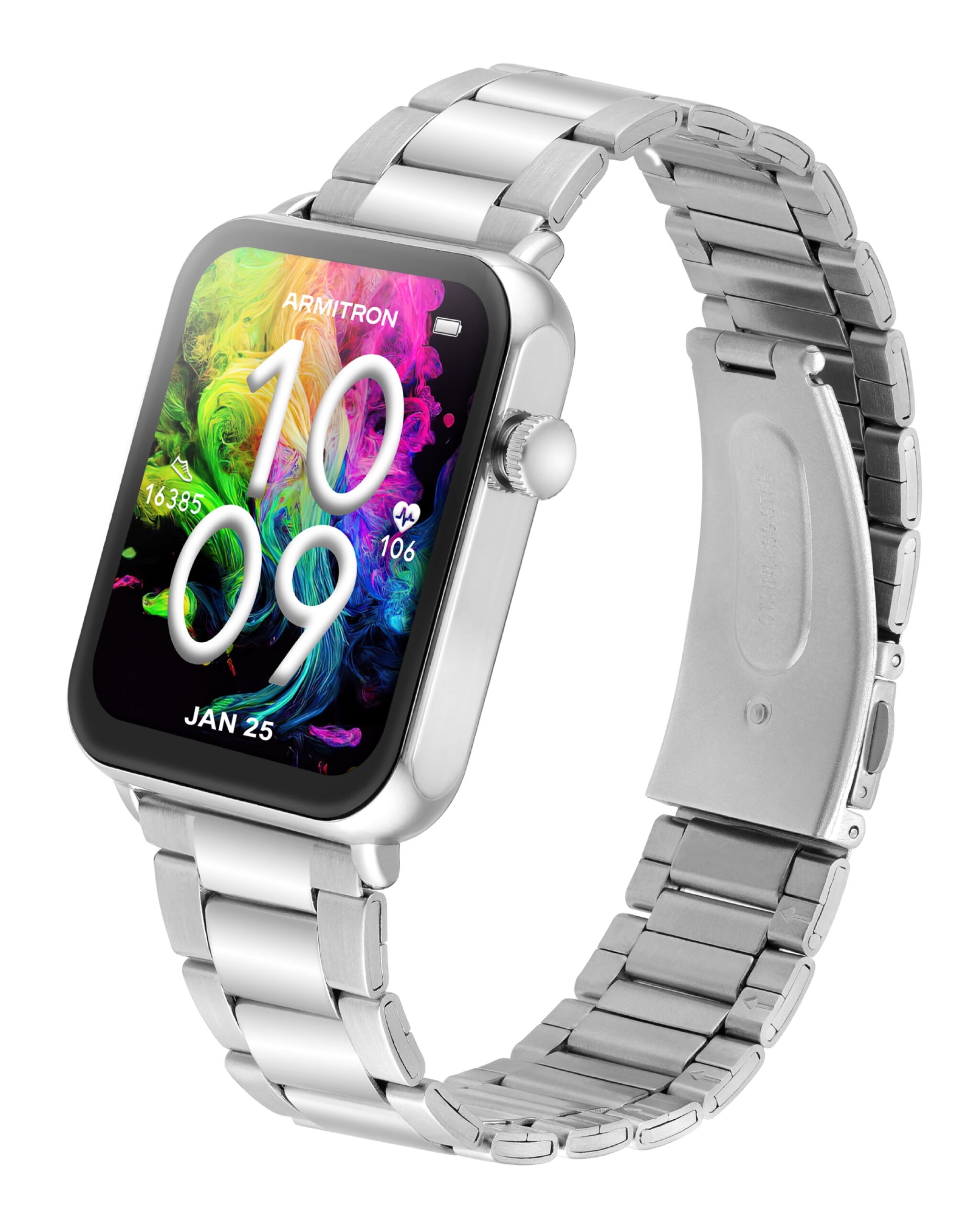 Armitron Matrix Adult 44mm Smart Watch, Silver - Image 2