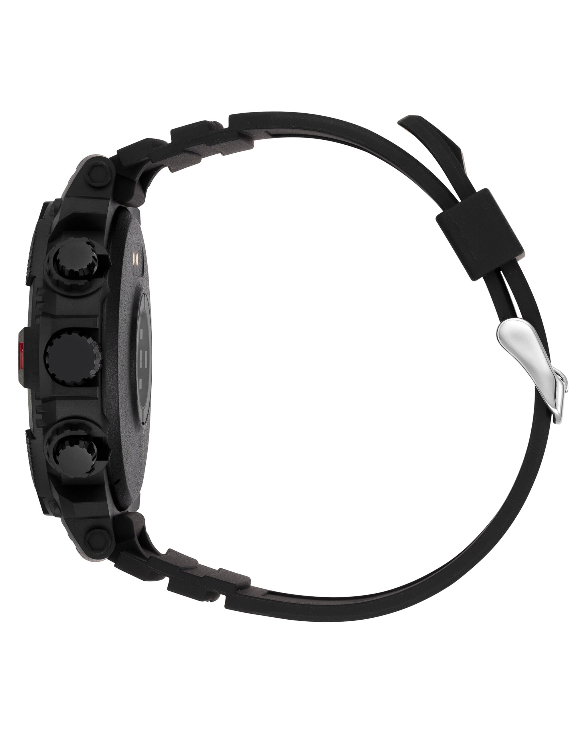 Armitron Sync Adult 53mm w/Voice Assistant & Backlight Smart Watch w/Charging Cable & Watch Band, Black - Image 2