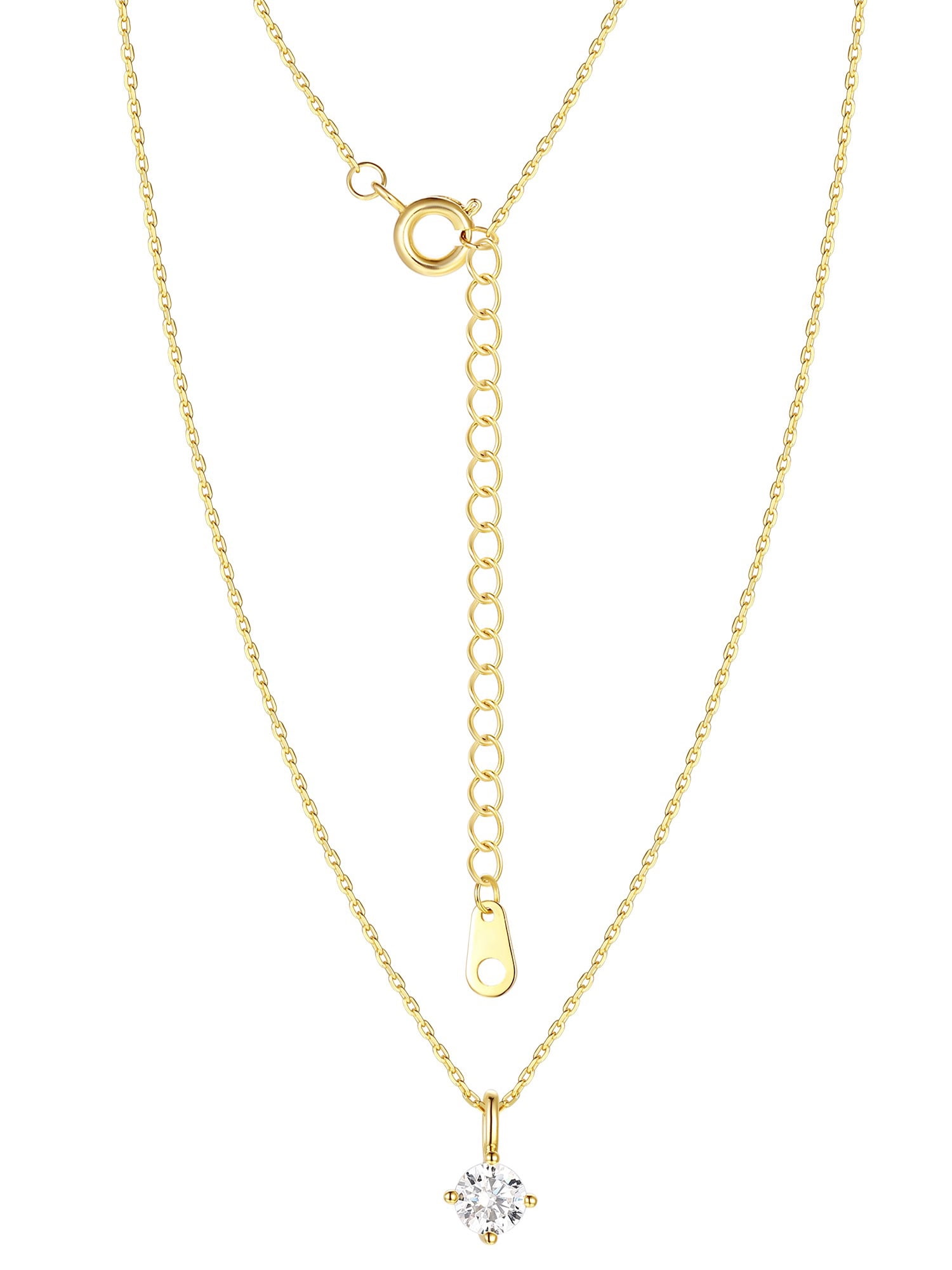 Believe by Brilliance Mother of Pearl & Cubic Zirconia Butterfly Necklaces in 14KT Gold Flash Plated - Image 4