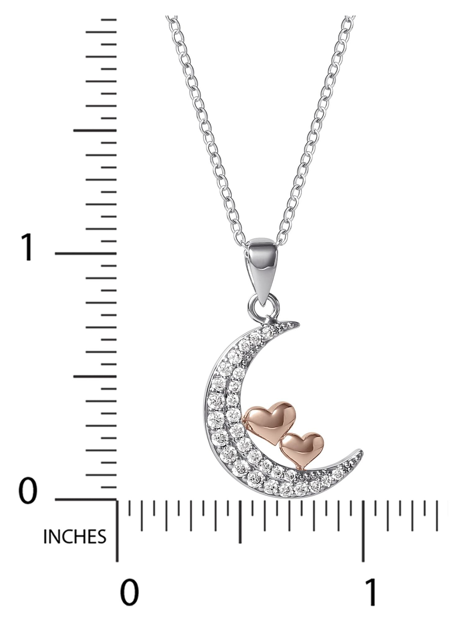 Believe by Brilliance, Women's Brass Pink Gold Plated Cubic Zirconia Pendant, 18" +2" - Image 5