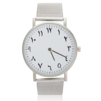 BIMZUC Women's Quartz Movement Analog Watch Featuring a Durable Stainless Steel Strap, Elegant Round Dial Wristwatch for Daily Wear, Fashion Jewelry Accessory, Silver (1.57 inches / 4 cm)