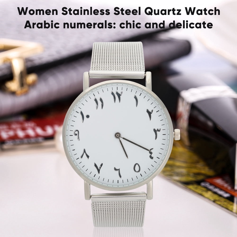 BIMZUC Women's Quartz Movement Analog Watch Featuring a Durable Stainless Steel Strap, Elegant Round Dial Wristwatch for Daily Wear, Fashion Jewelry Accessory, Silver (1.57 inches / 4 cm) - Image 5