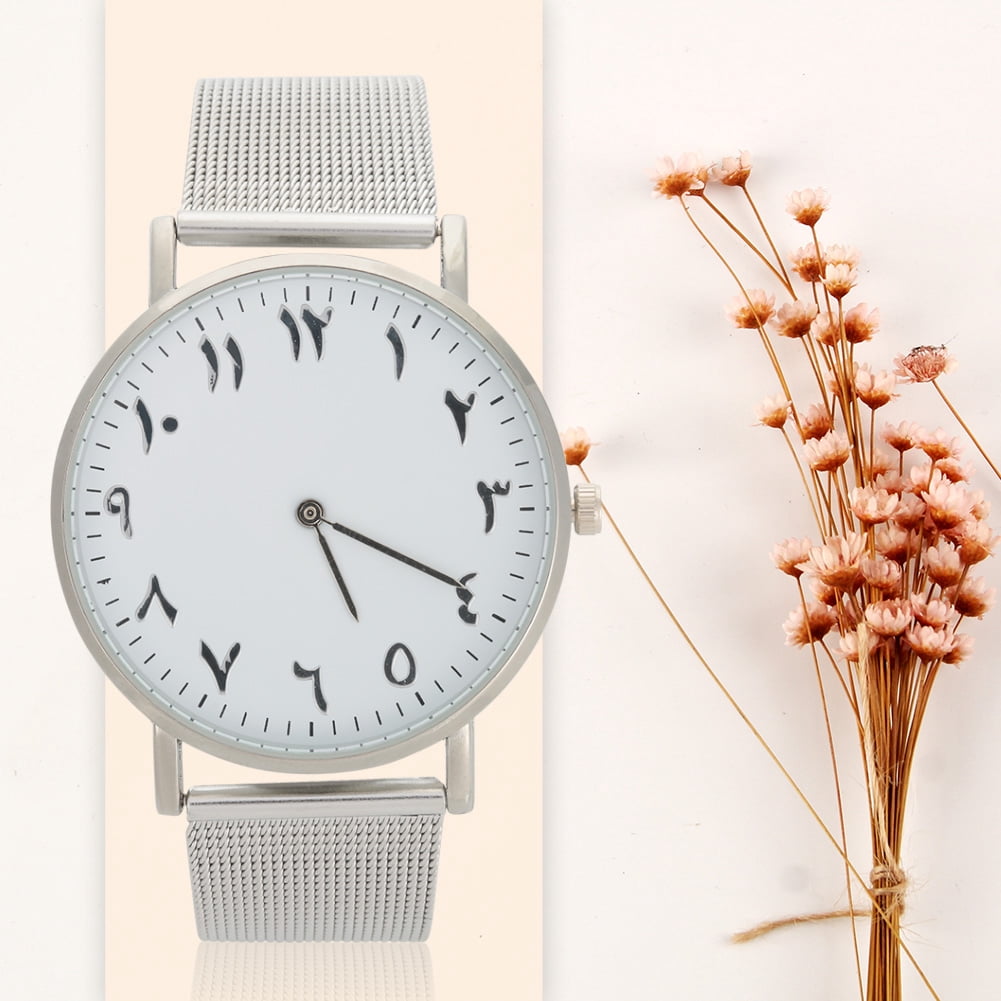 BIMZUC Women's Quartz Movement Analog Watch Featuring a Durable Stainless Steel Strap, Elegant Round Dial Wristwatch for Daily Wear, Fashion Jewelry Accessory, Silver (1.57 inches / 4 cm) - Image 3