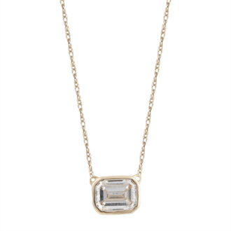 Brilliance Fine Jewelry 1/2 Carat Lab Grown Diamond Women Solitaire Pendant 14KT Gold Plated Silver