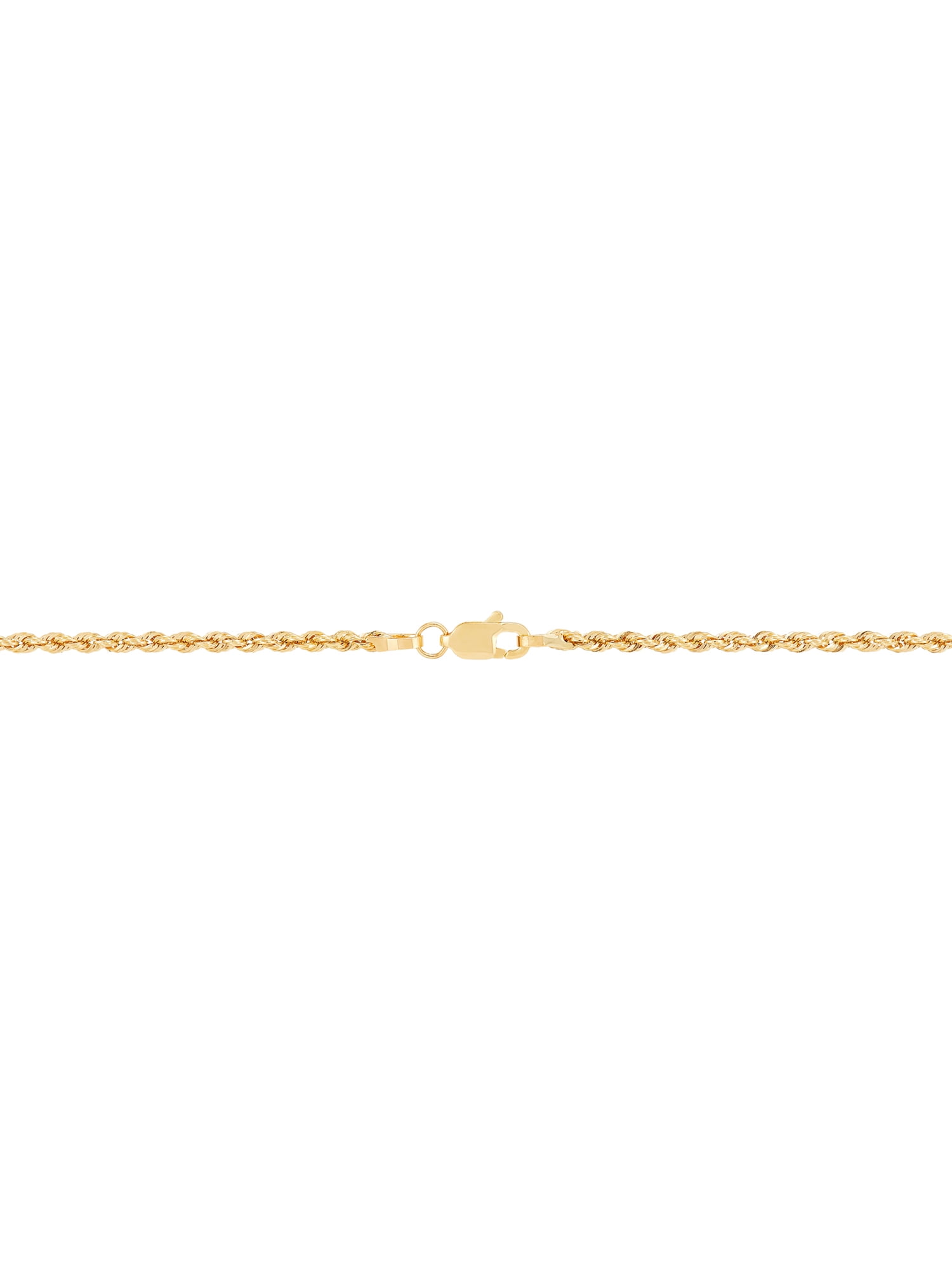 Brilliance Fine Jewelry 10K Yellow Gold 2.00MM - 2.10MM Hollow Rope Necklace, 18" - Image 3