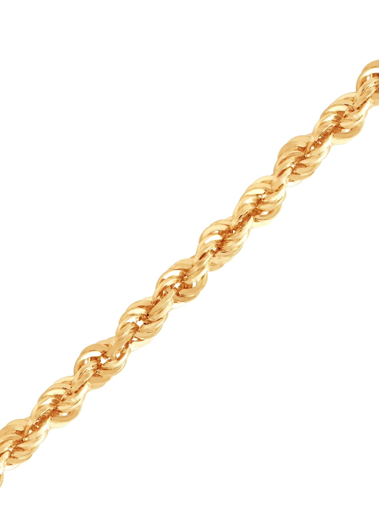 Brilliance Fine Jewelry 10K Yellow Gold 2.00MM - 2.10MM Hollow Rope Necklace, 18" - Image 2