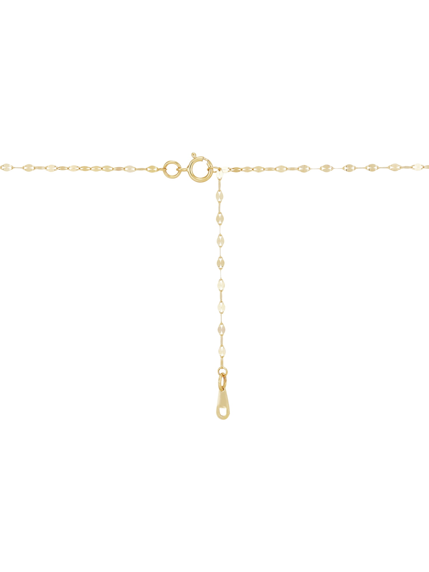 Brilliance Fine Jewelry 10K Yellow Gold Adjustable Lariat with Heart Necklace - Image 3