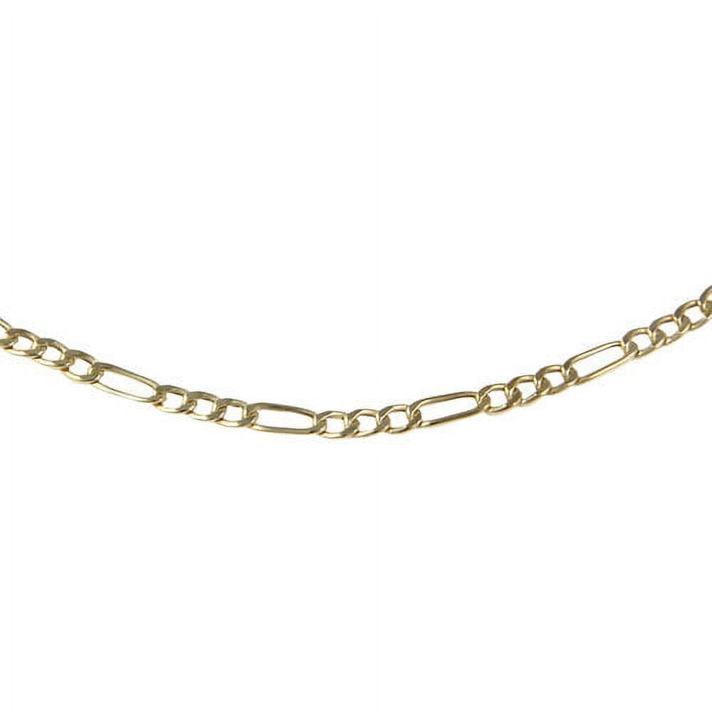 Brilliance Fine Jewelry 10K Yellow Gold Figaro Chain Necklace, 20" - Image 2