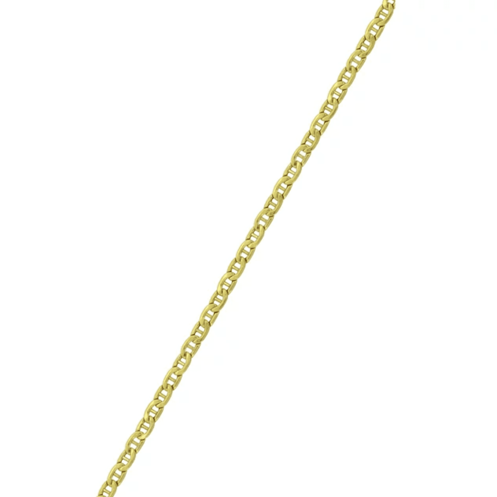 Brilliance Fine Jewelry 10K Yellow Gold Mariner Chain Necklace, 20" - Image 2