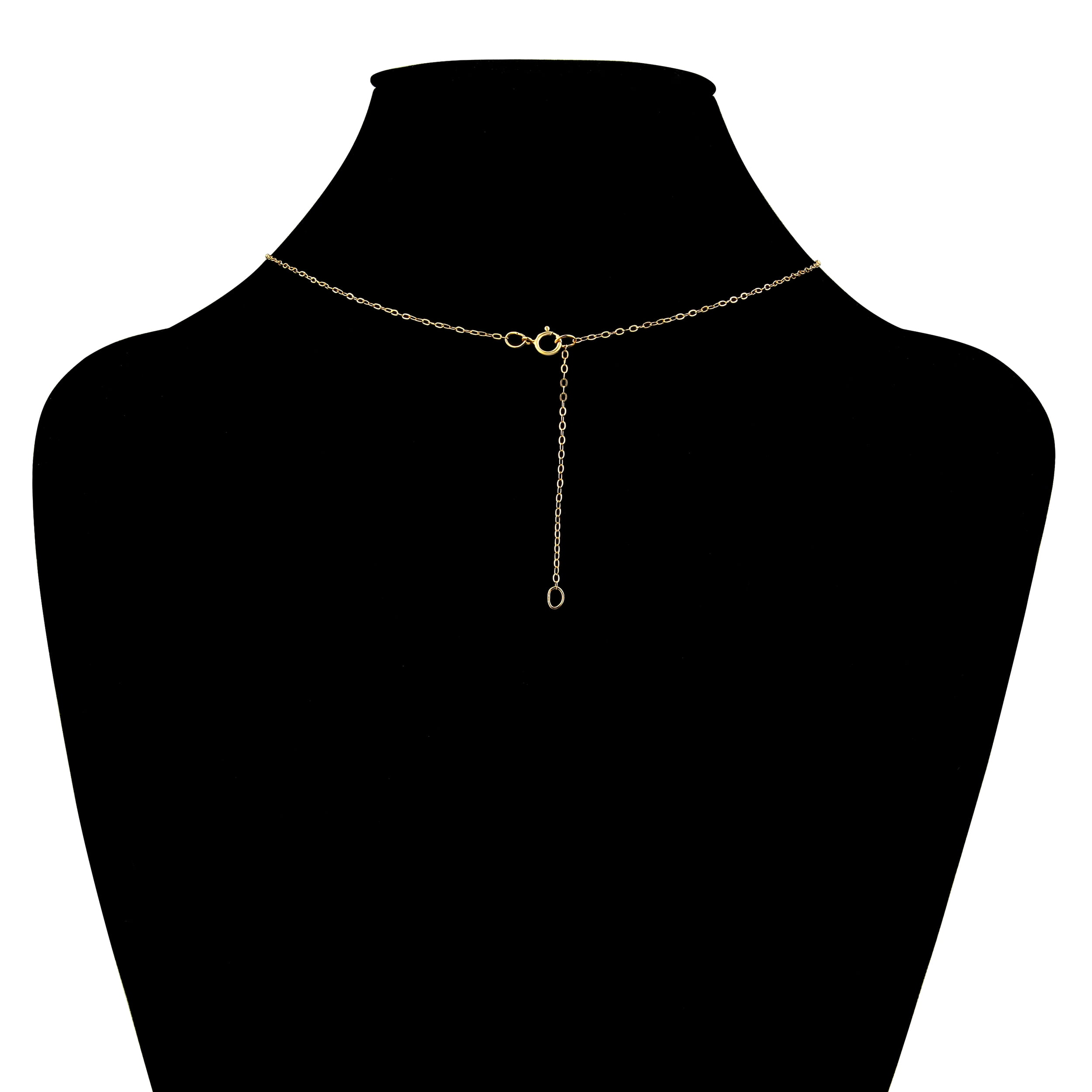 Brilliance Fine Jewelry 10KT Yellow Gold Mother of Pearl Butterfly Pendant with 18" Chain - Image 2