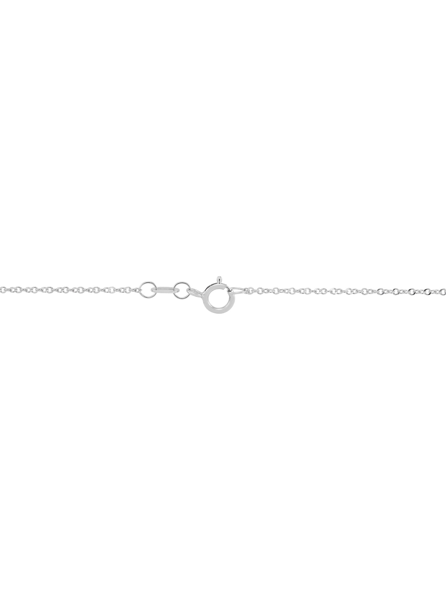 Brilliance Fine Jewelry Cross Mother of Pearl,Crystal,Cross Pendant in Sterling Silver,18" - Image 4