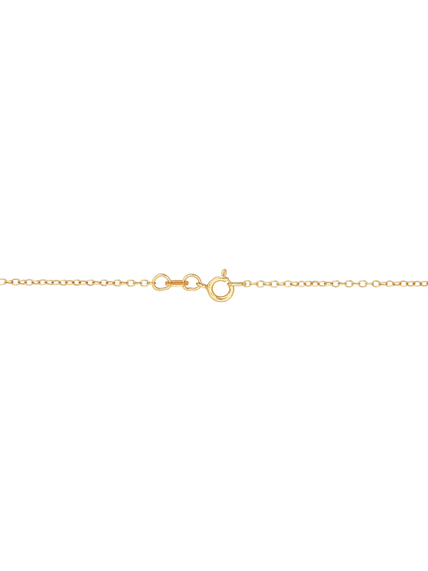 Brilliance Fine Jewelry Crystals Beaded Cross Pendant in Sterling Silver and 18K Gold Plate,18" - Image 2