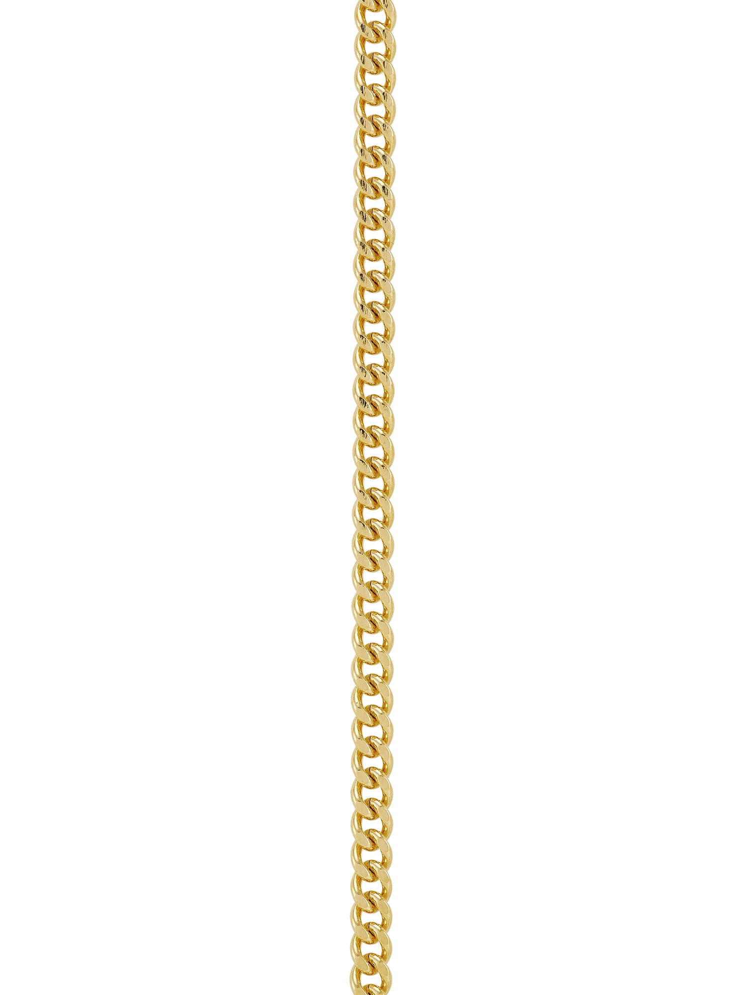 Brilliance Fine Jewelry Gold Filled Crucifix Cross on Stainless Steel Necklace,24" - Image 3
