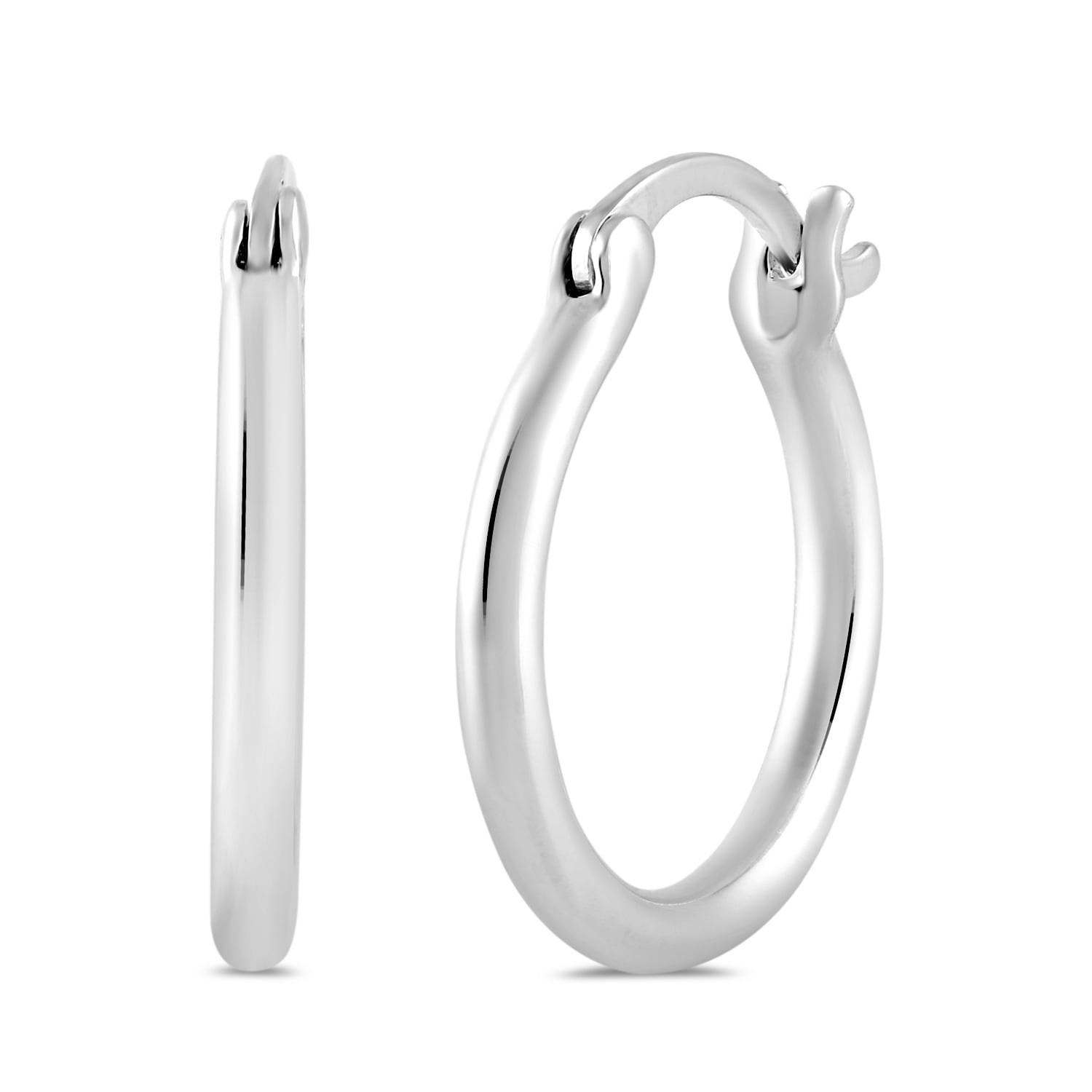 Brilliance Fine Jewelry Hoop & Trio Stud Earring Set, Lab-Grown Diamonds, Sterling Silver - Image 4