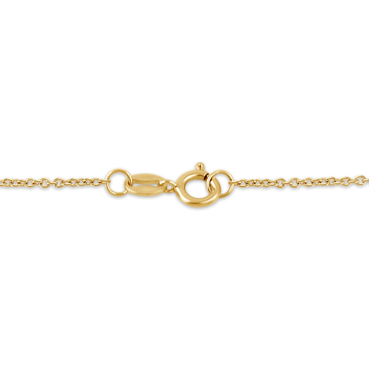 Brilliance Fine Jewelry Lab-Grown Diamond Circle Pendant Necklace in Yellow Gold-Plated Silver - Image 4