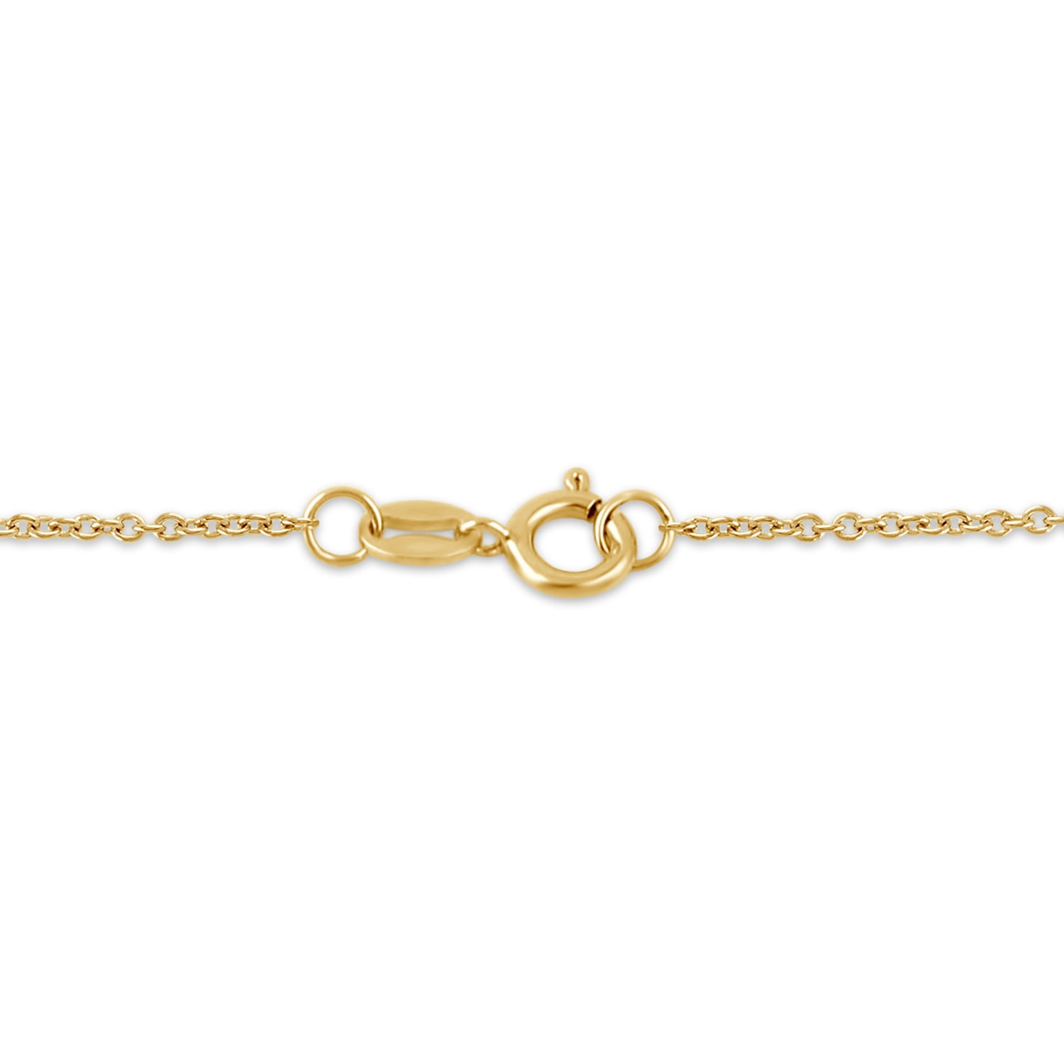Brilliance Fine Jewelry Lab-Grown Diamond "Love" Pendant Necklace in Yellow Gold-Plated Silver - Image 4