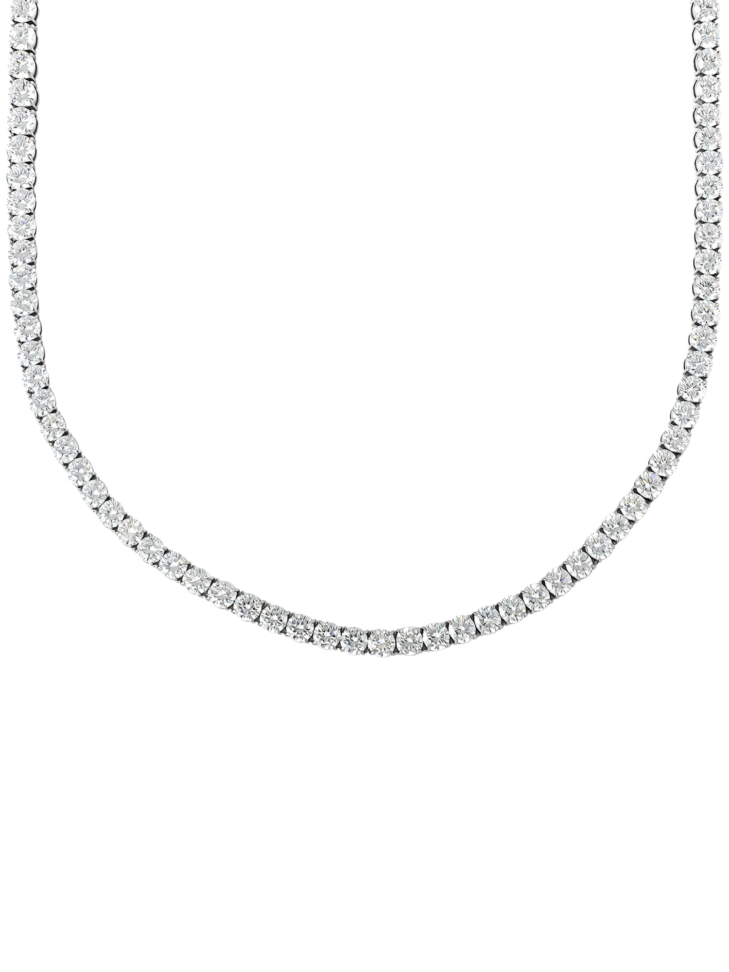 Brilliance Fine Jewelry Men’s Stainless Steel CZ 7 mm Necklace, 22″ - Image 2