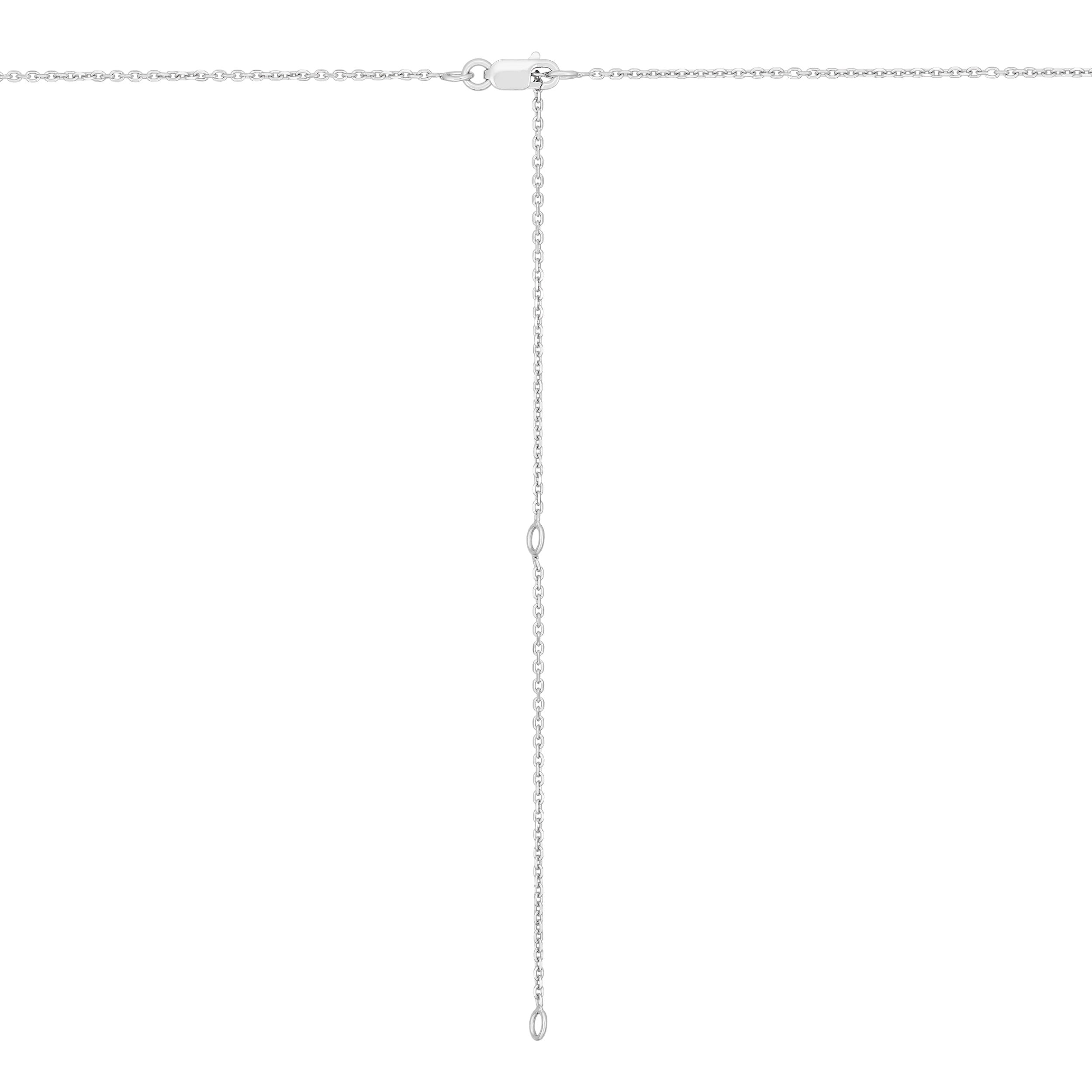 Brilliance Fine Jewelry Oval Garnet Necklace in Sterling Silver - Image 4