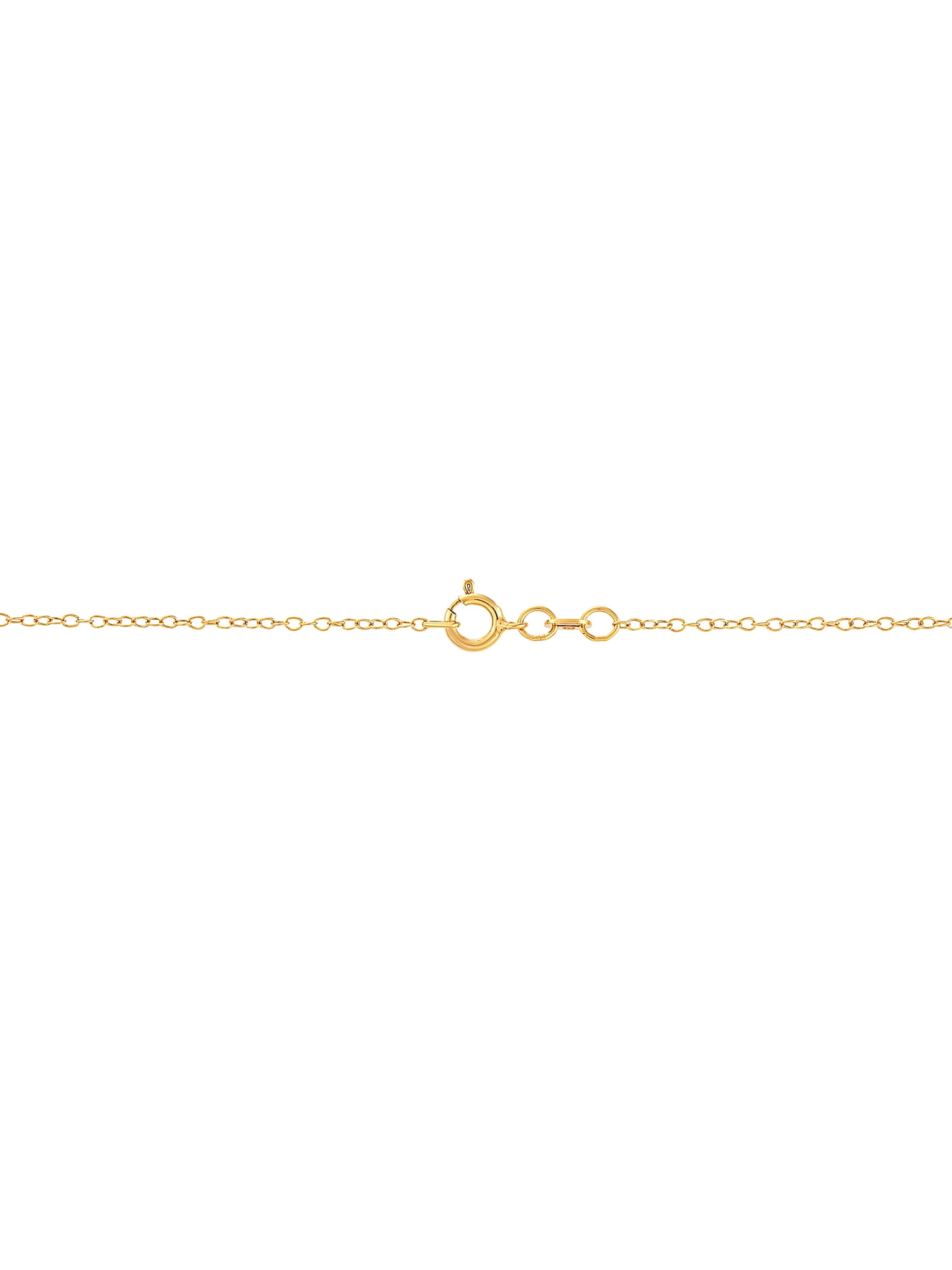 Brilliance Fine Jewelry Praying Hands 18K Gold Over Sterling Silver Oval Pendant With Crystals, 18" Necklace - Image 4