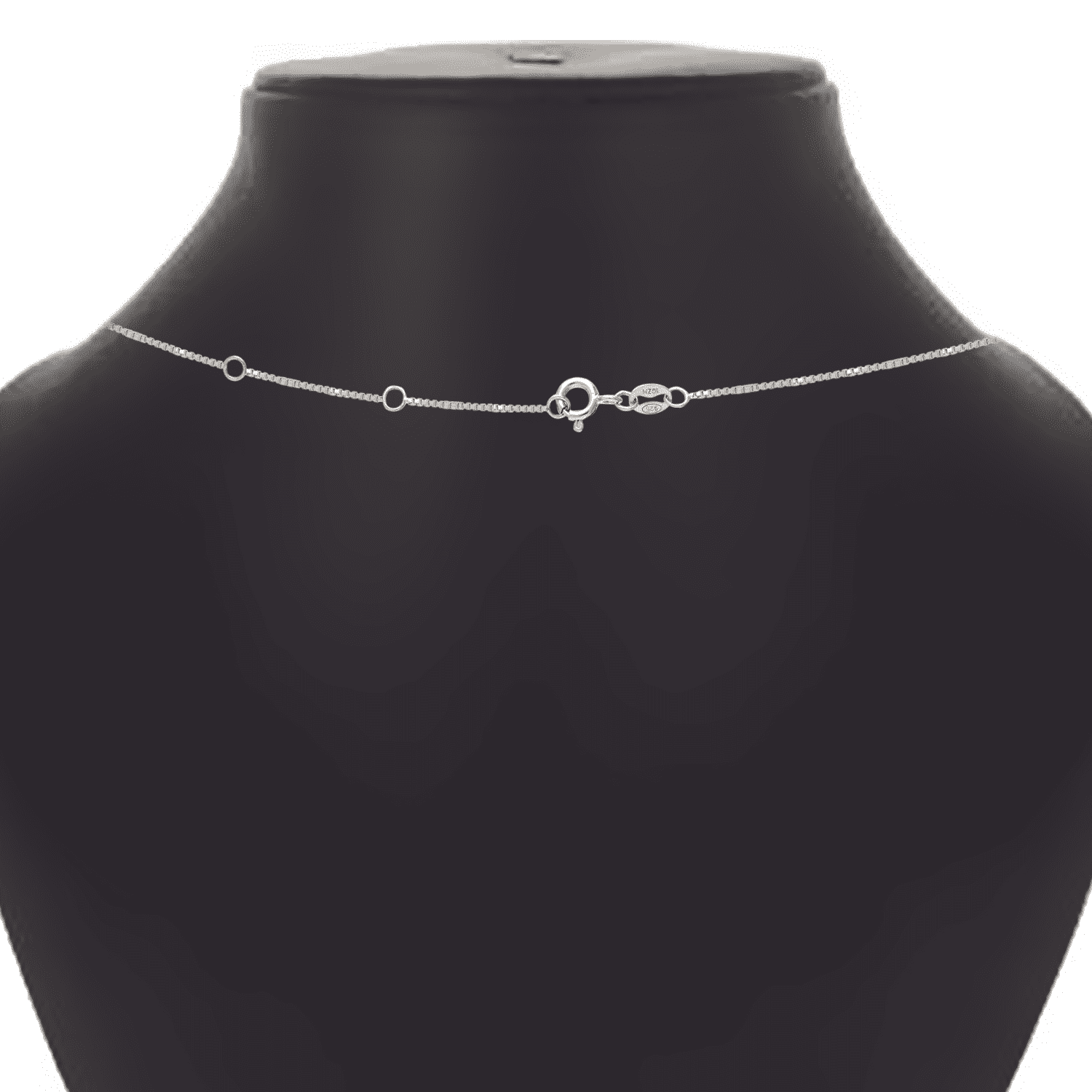 Brilliance Fine Jewelry Round 1/2 Carat Lab Grown Diamond Solitaire Pendant Necklace in Sterling Silver - Image 4