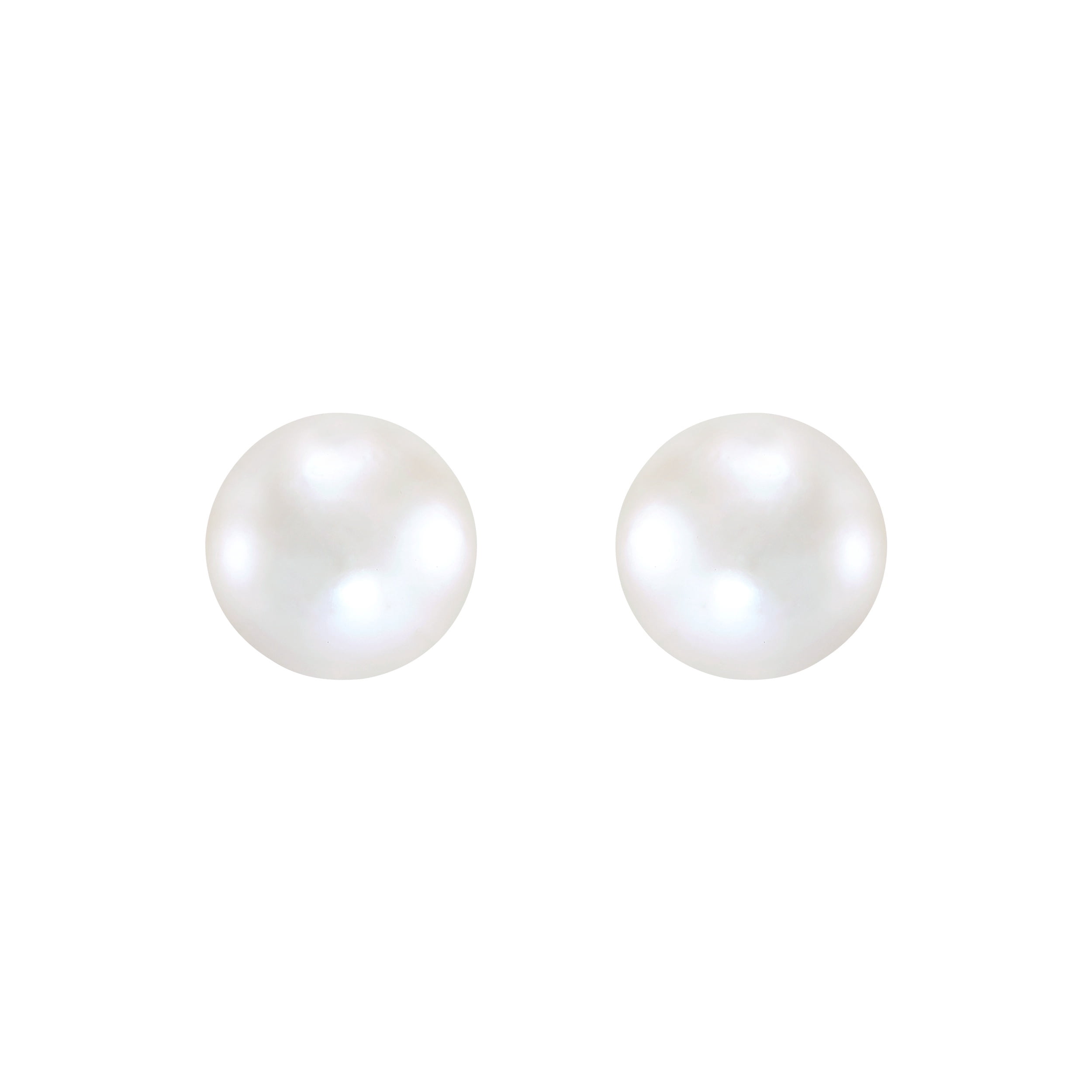 Brilliance Fine Jewelry Round Freshwater Pearl Pendant and Round Stud Earrings Set in Sterling Silver - Image 4