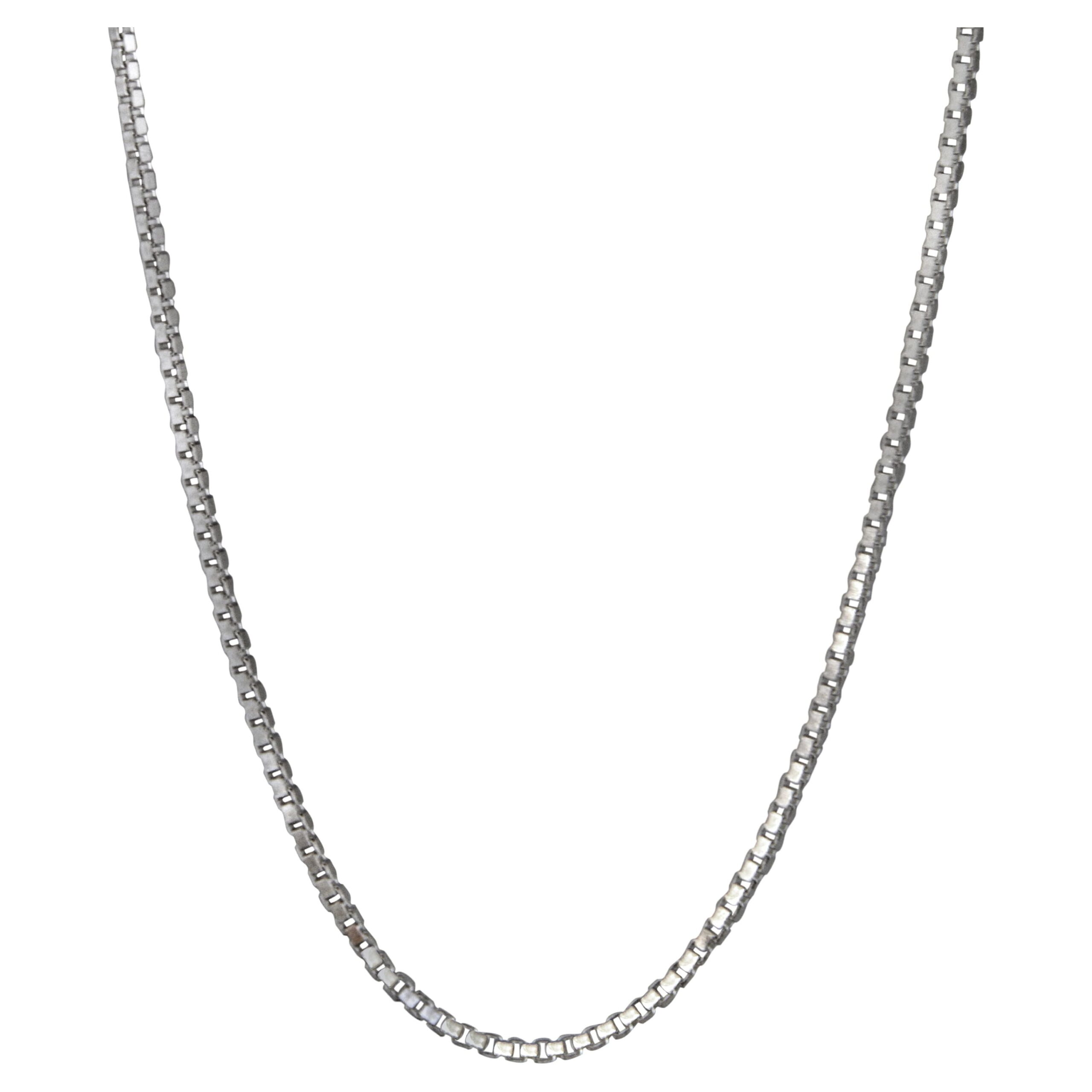 Brilliance Fine Jewelry Sterling Silver 20-Inch Box Chain Necklace