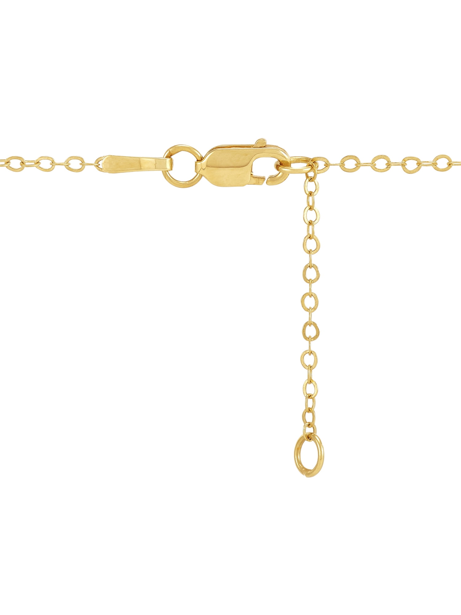 Brilliance Fine Jewelry Sterling Silver and 14KT Gold Plated 3D Open Heart Adjustable Necklace - Image 2