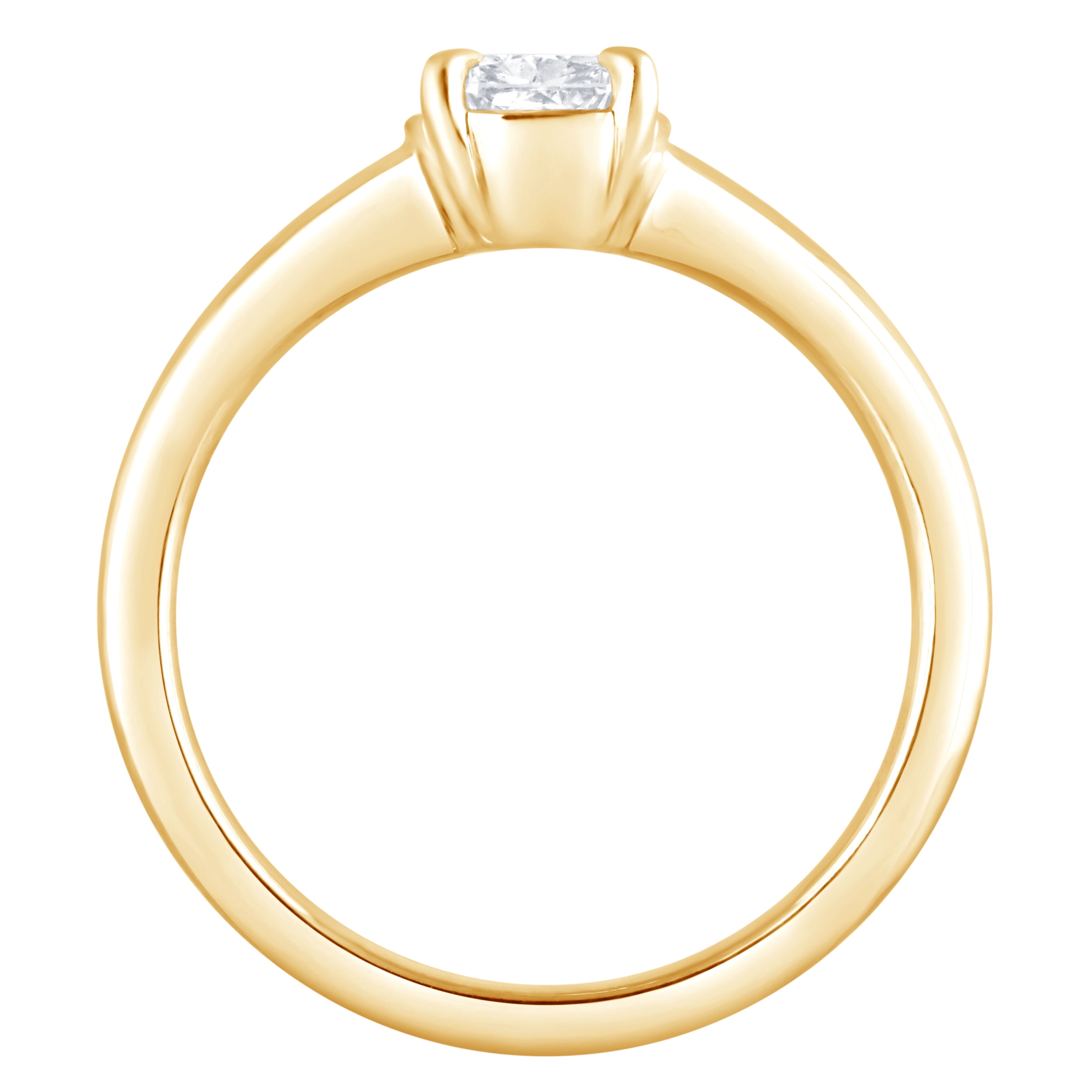 Brilliance Fine Jewelry Women's 1 Ct. Elongated Cushion Cut Lab Grown Diamond Ring in Gold Vermeil - Image 5