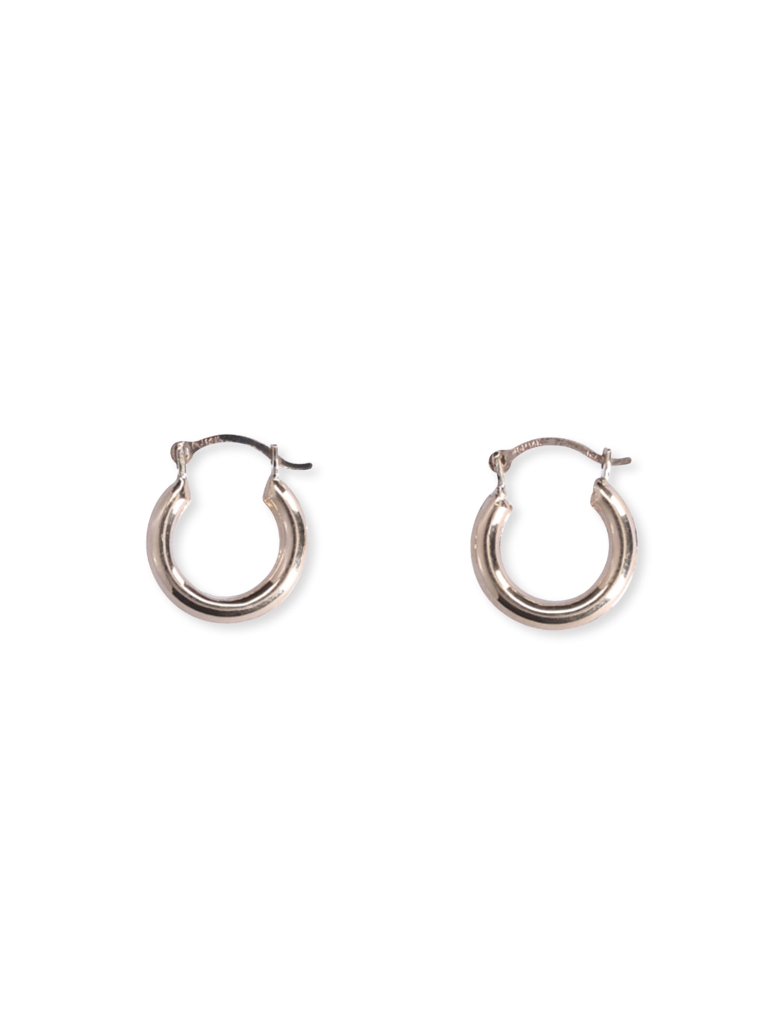 Brilliance Fine Jewelry Women's 14k Yellow Gold Hoop Earrings - Image 2