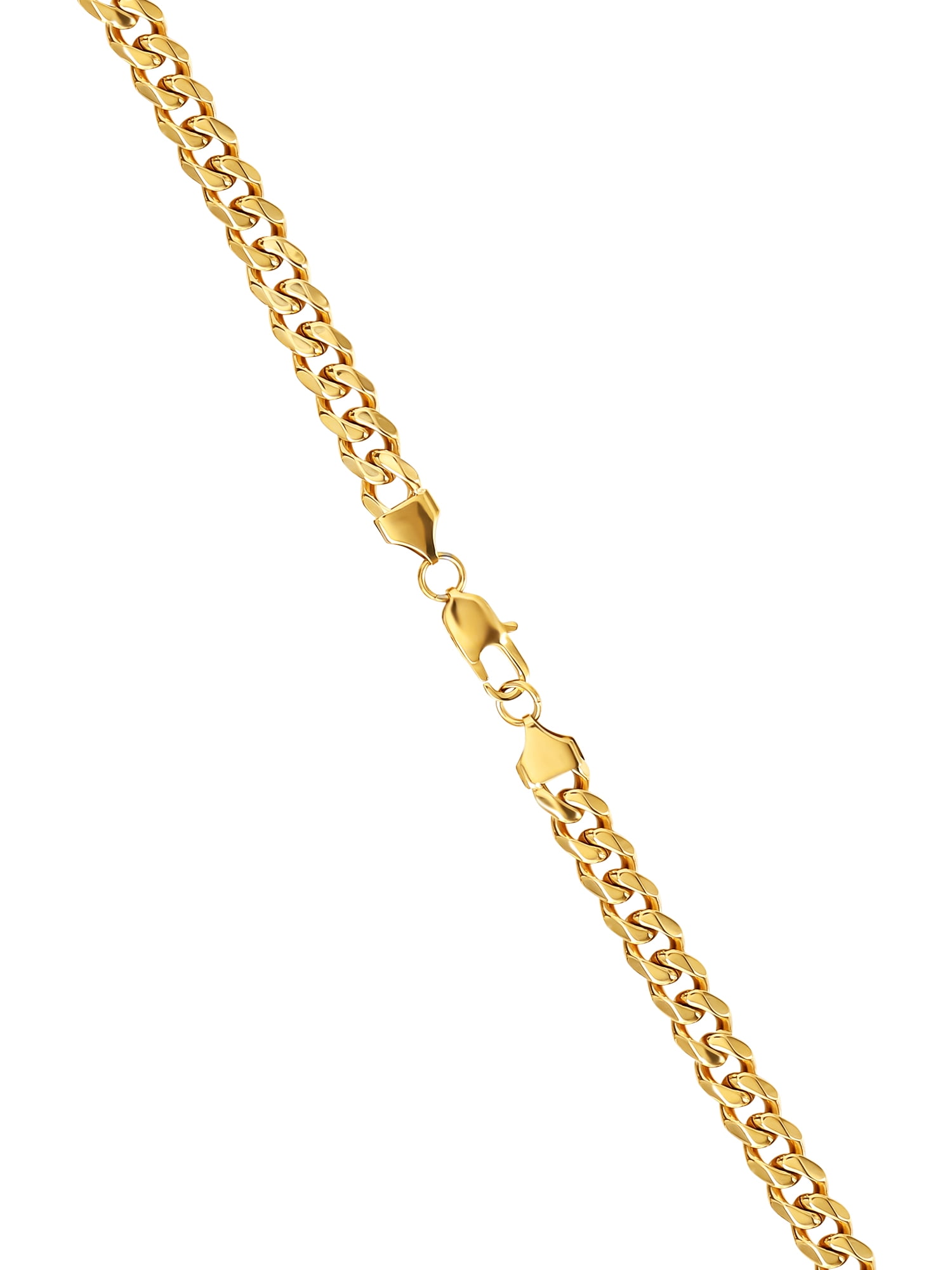 Brilliance Fine Yellow Gold Plated Stainless Steel 20" Curb Chain Necklace for Men - Image 4