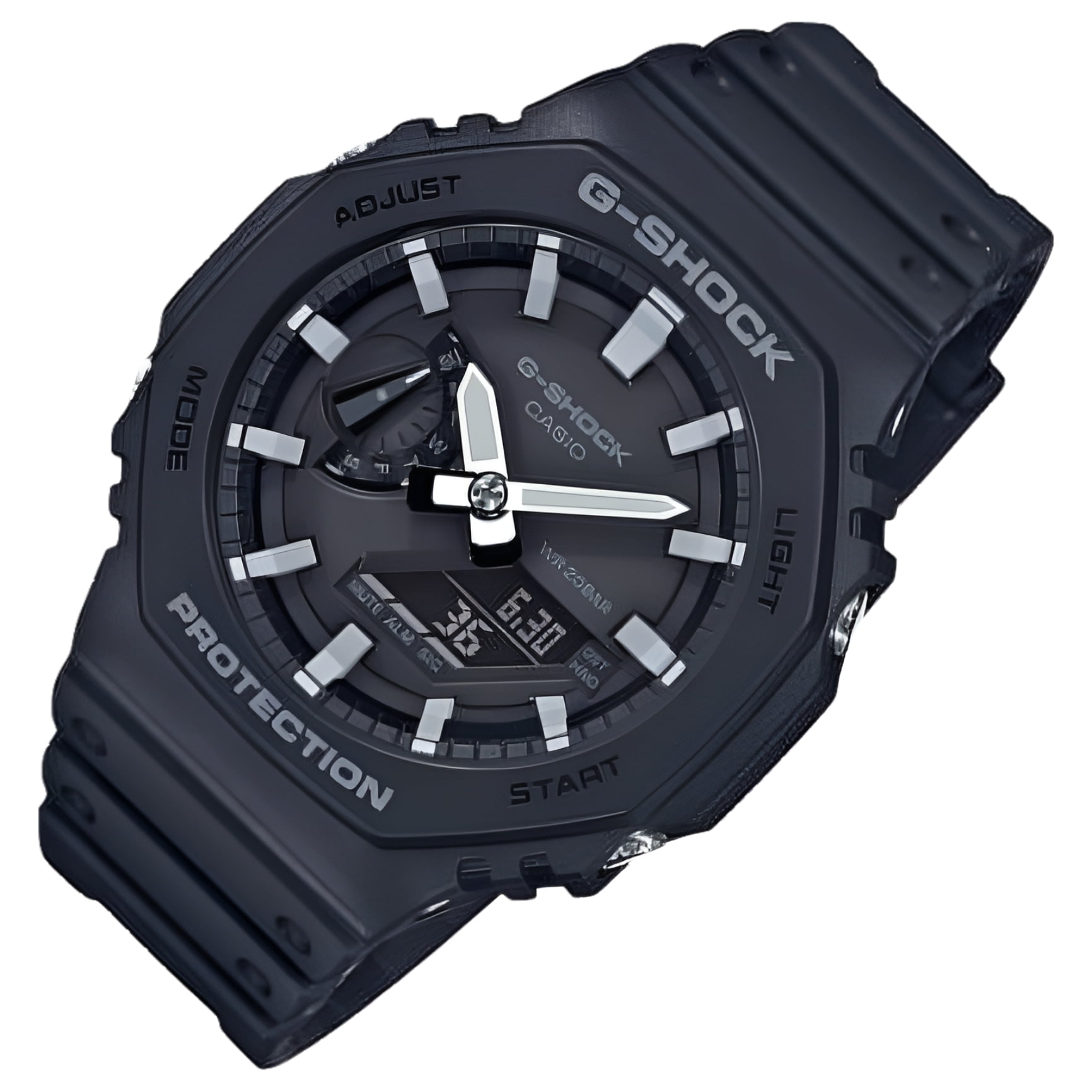 Casio G-Shock GA2100 Digital Carbon Resin Men's Watch GA2100-1A Black - Image 2