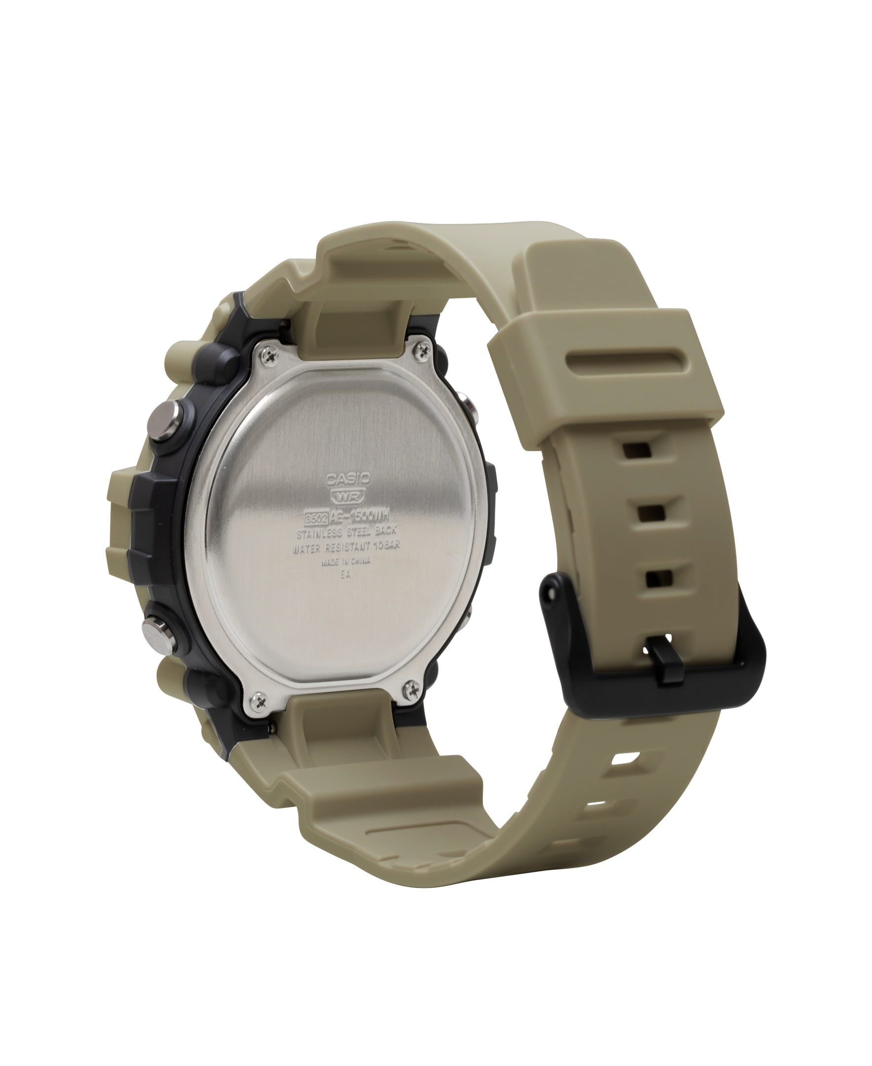 Casio Men's Wide Face Digital Tan Resin Strap Watch - Image 3
