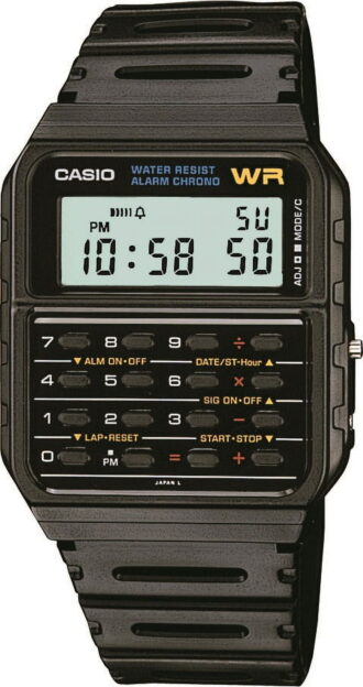 Casio Men Sport Rectangle Watch - Black