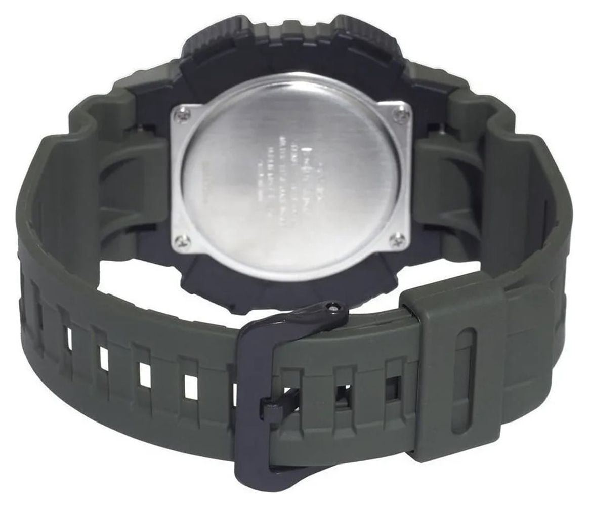 Casio Men's Ana-Digi Solar 100m Black Stainless Steel/Resin Watch AQS810W-2A3V - Image 2
