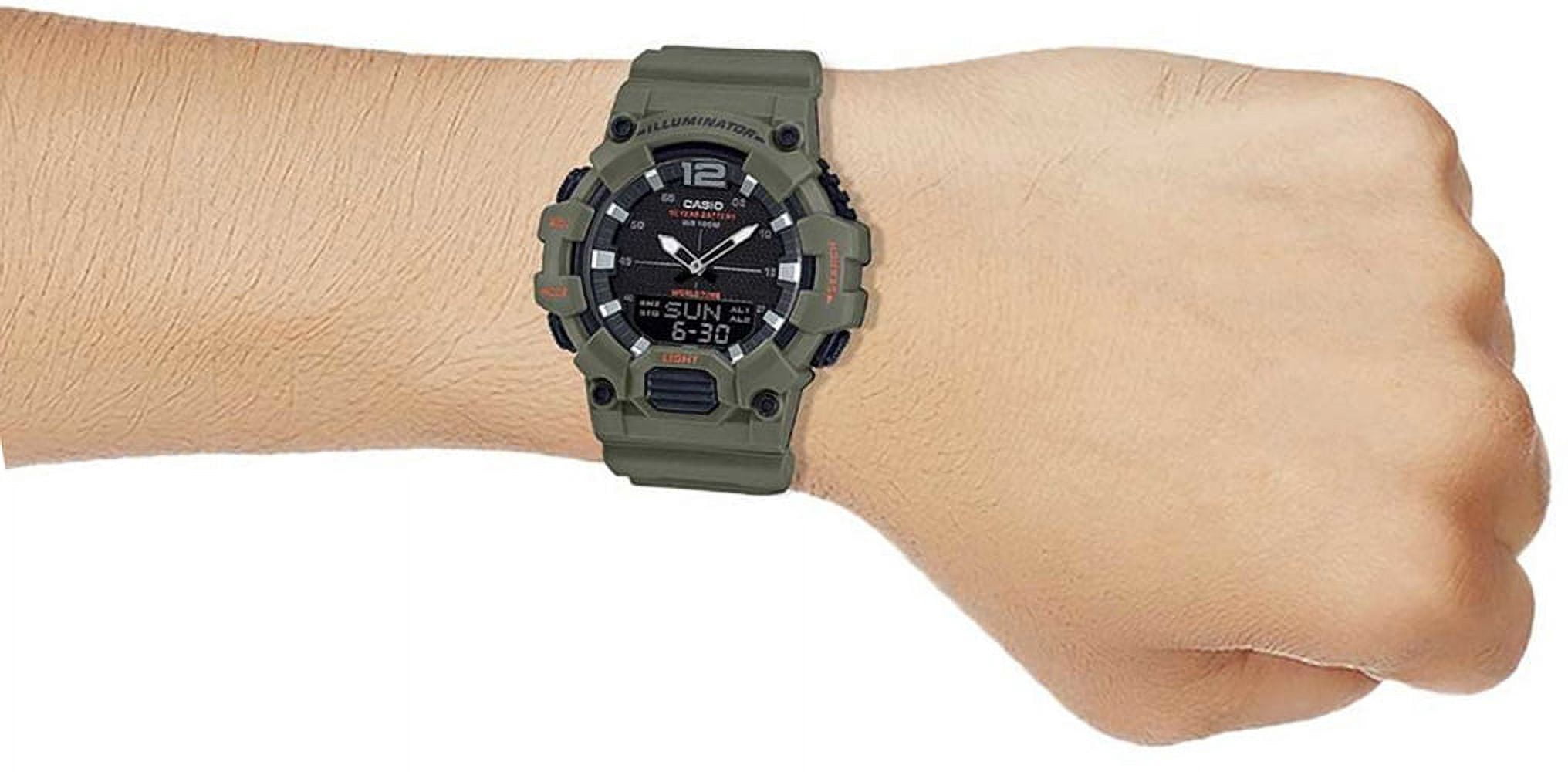 Casio Men's Analog-Digital World Time Watch, Beige - HDC700-3A3V - Image 3