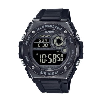 Casio Men's Black IP Bezel Digital Sport Watch MWD-100HB-1BV