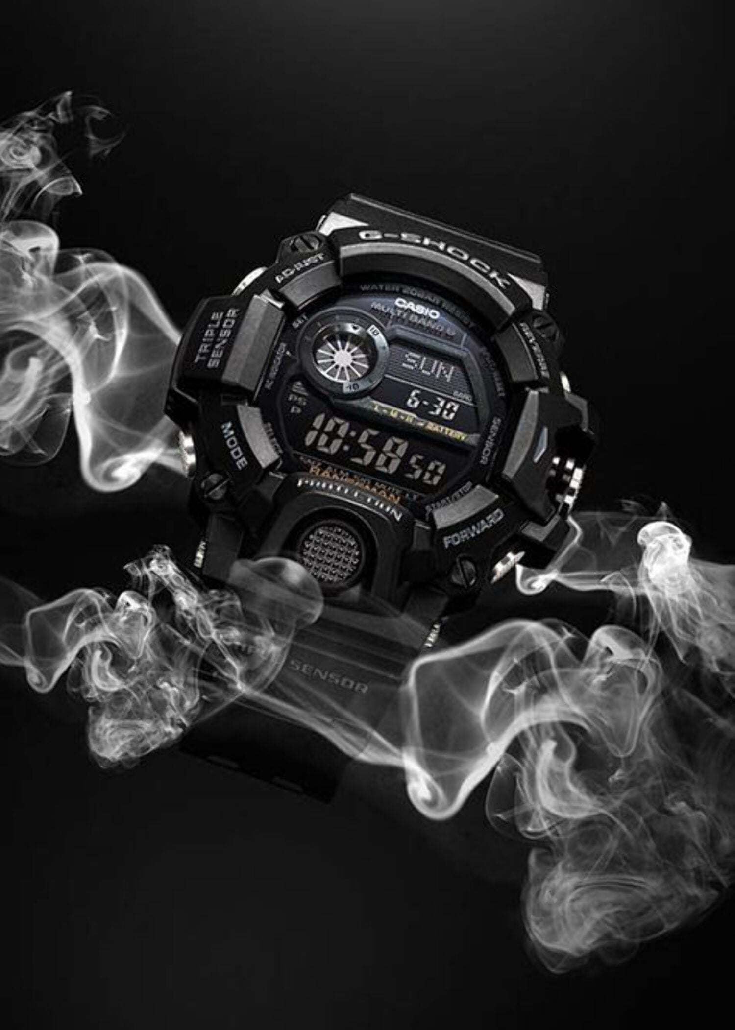 Casio Men's Blackout Digital Dial Watch - GW9400-1B - Image 5
