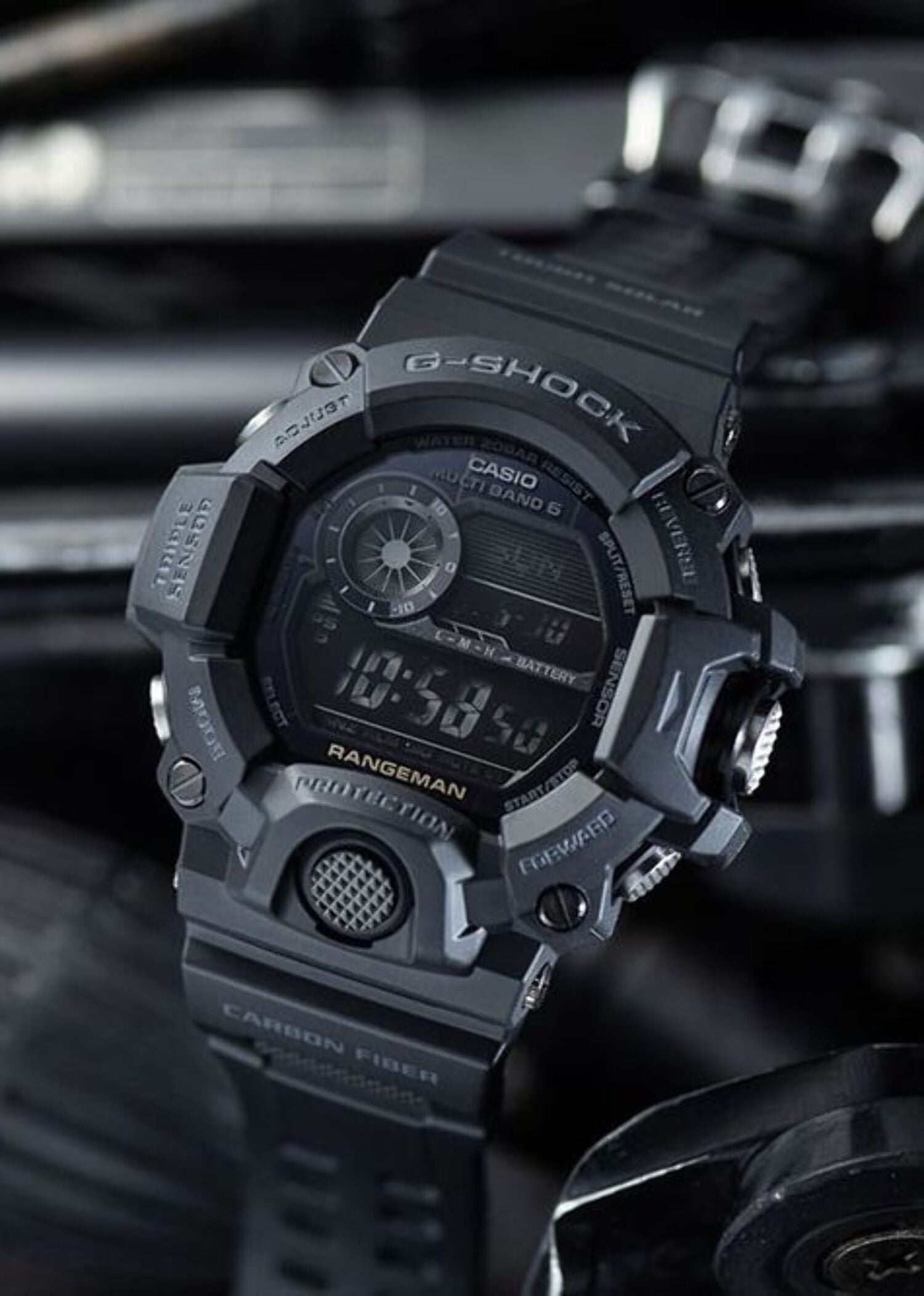 Casio Men's Blackout Digital Dial Watch - GW9400-1B - Image 3