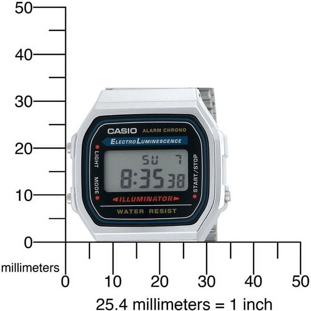 Casio Men's Classic Digital Illuminator Watch A168WA-1 - Image 2