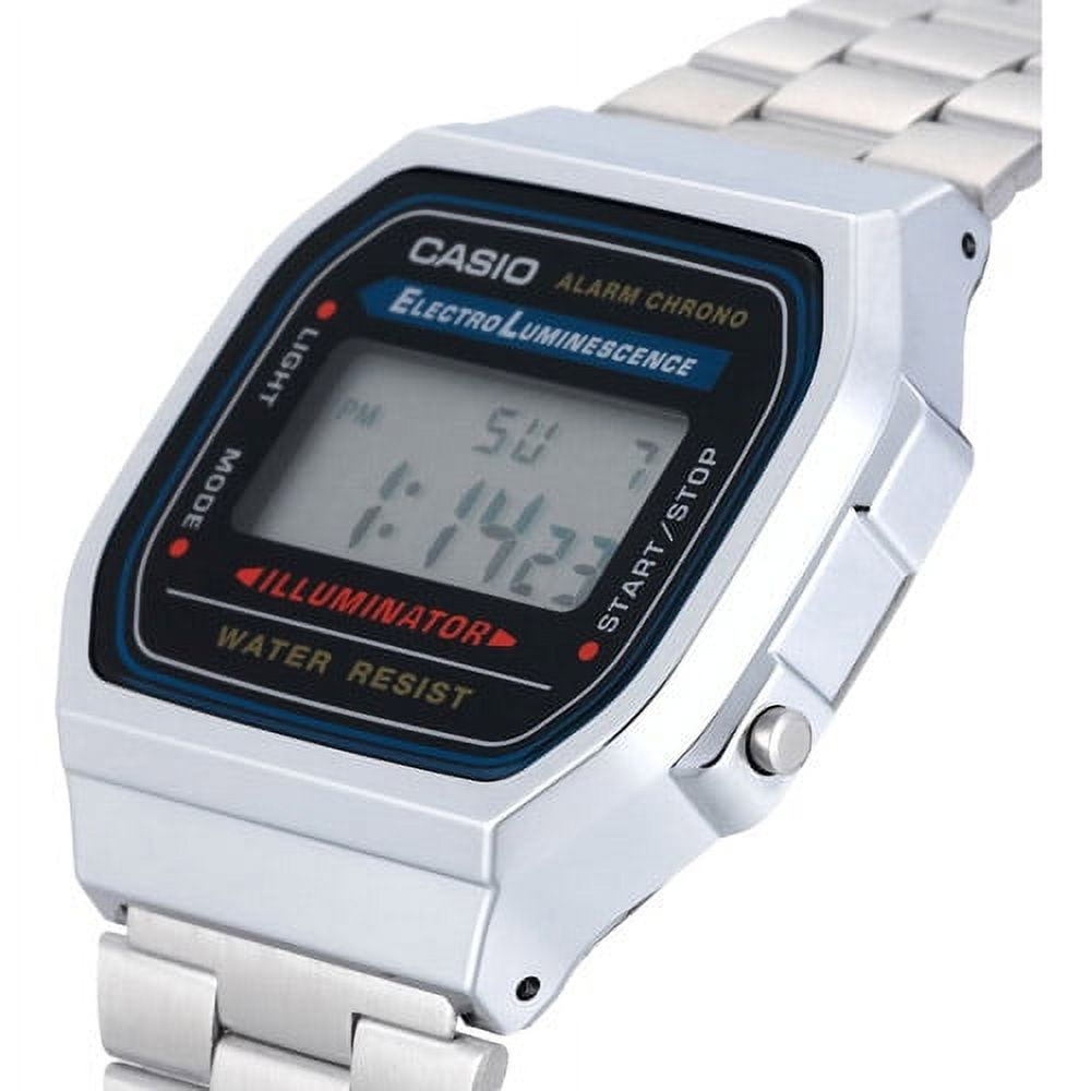 Casio Men's Classic Digital Illuminator Watch A168WA-1 - Image 4